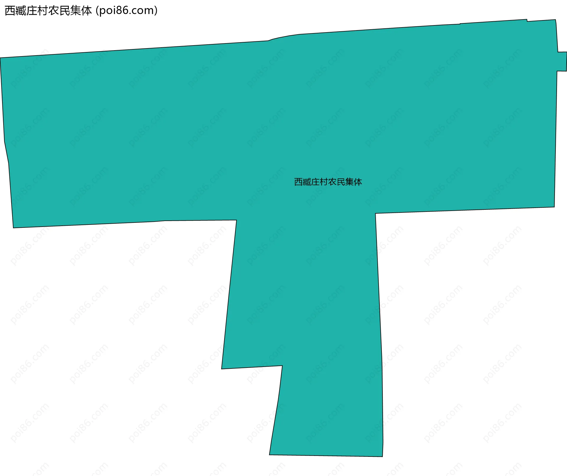 西臧庄村农民集体边界地图