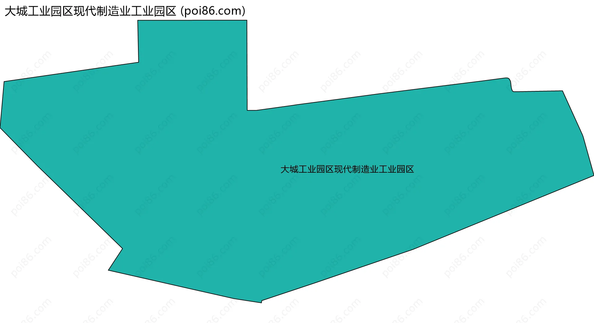 大城工业园区现代制造业工业园区边界地图