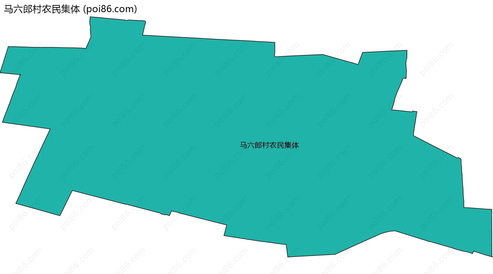 马六郎村农民集体边界地图