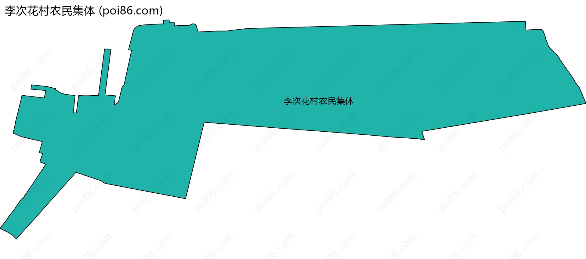 李次花村农民集体边界地图