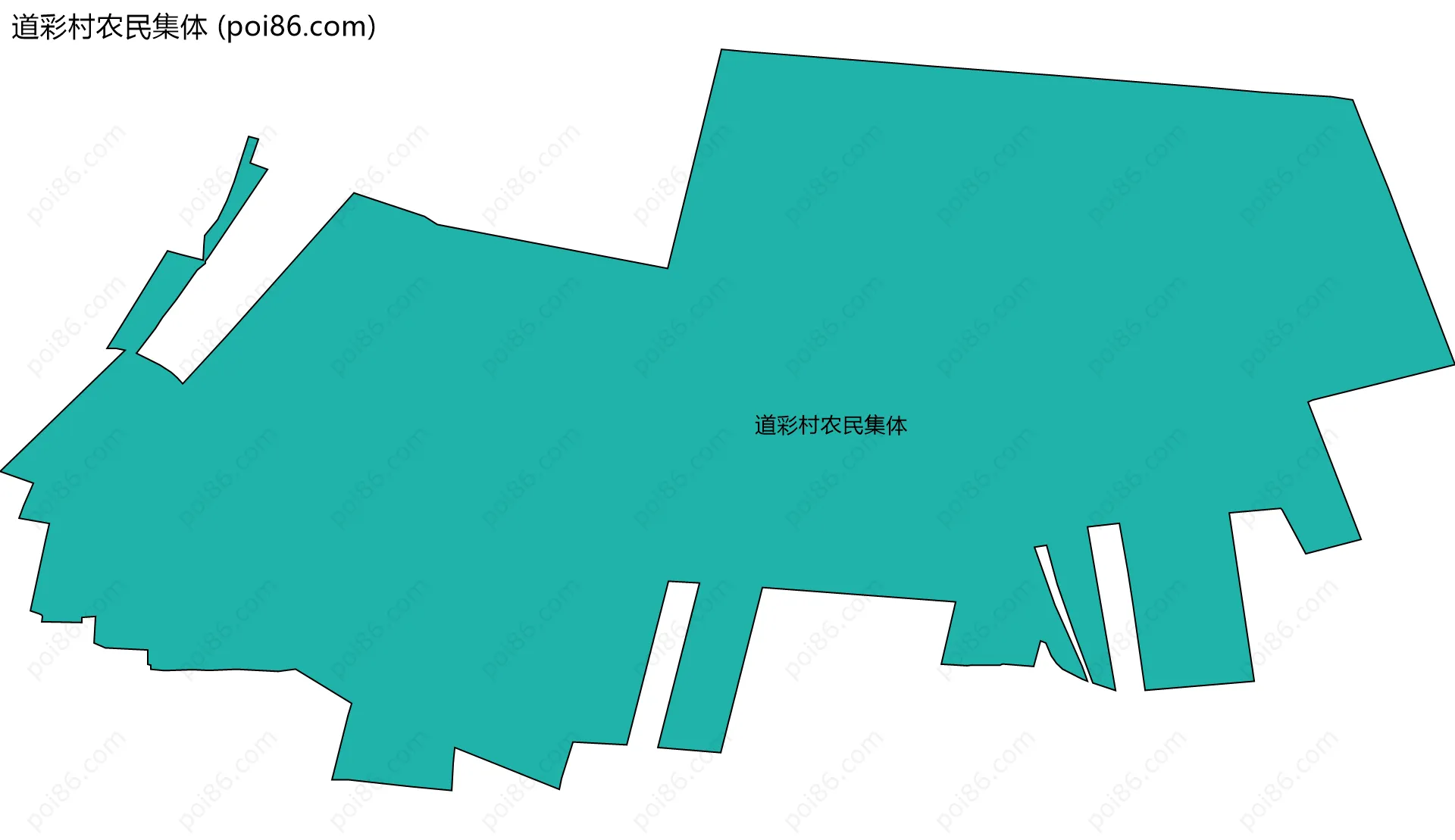 道彩村农民集体边界地图