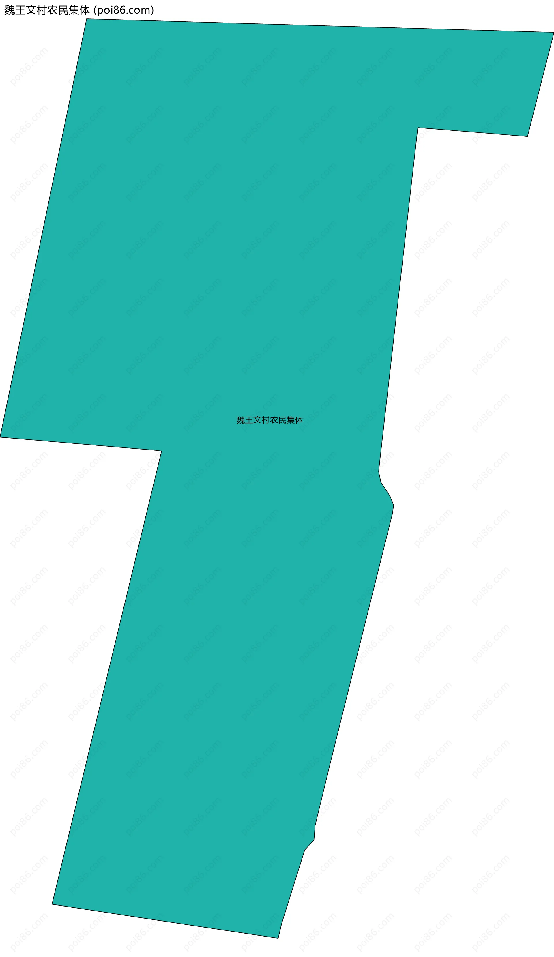 魏王文村农民集体边界地图