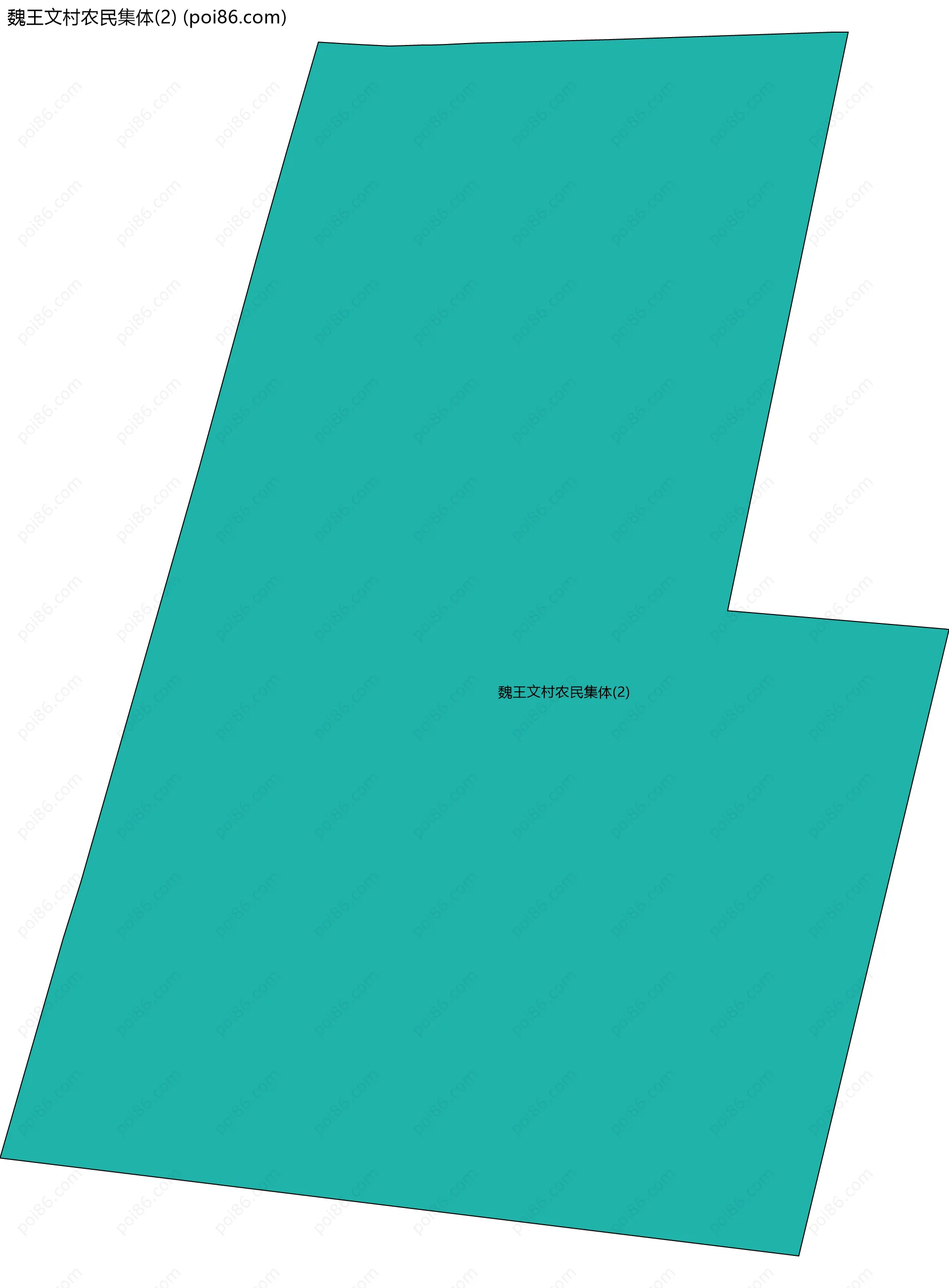 魏王文村农民集体(2)边界地图