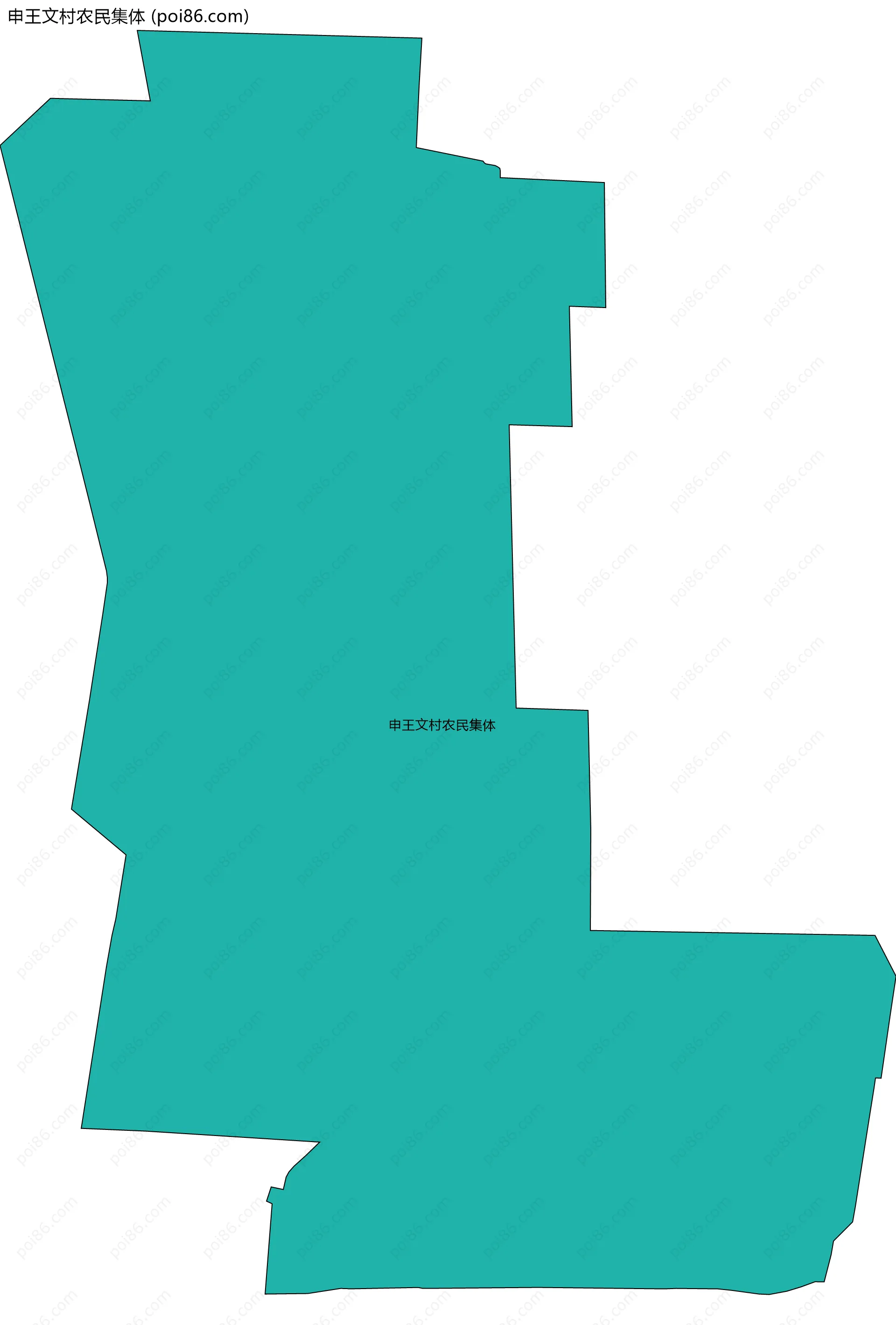 申王文村农民集体边界地图
