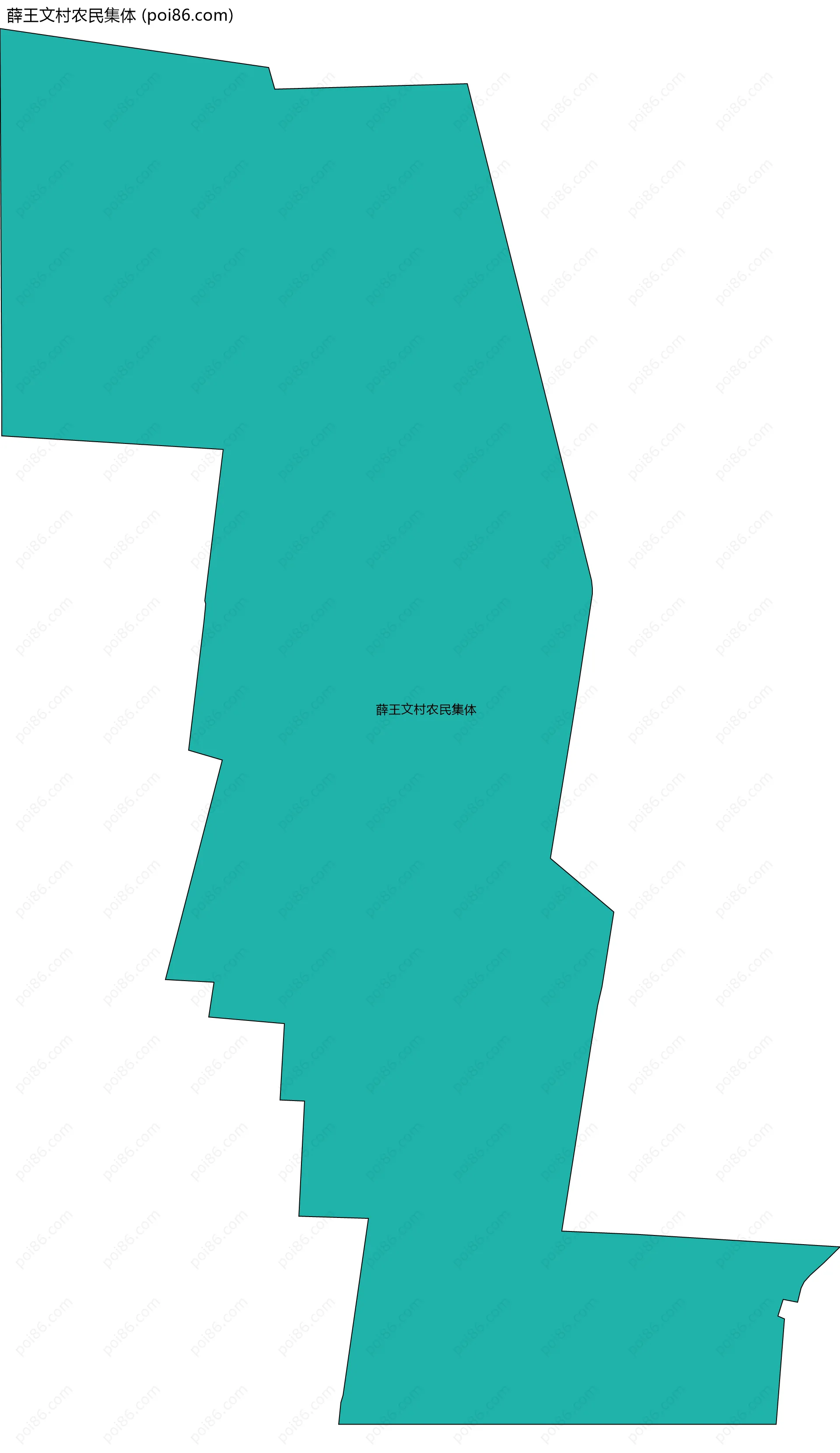 薛王文村农民集体边界地图