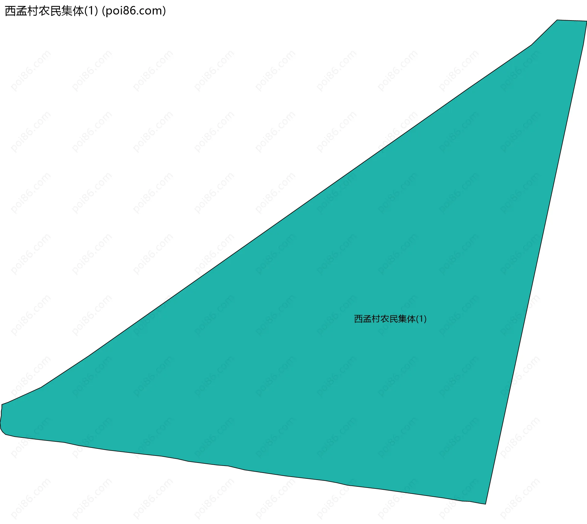 西孟村农民集体(1)边界地图