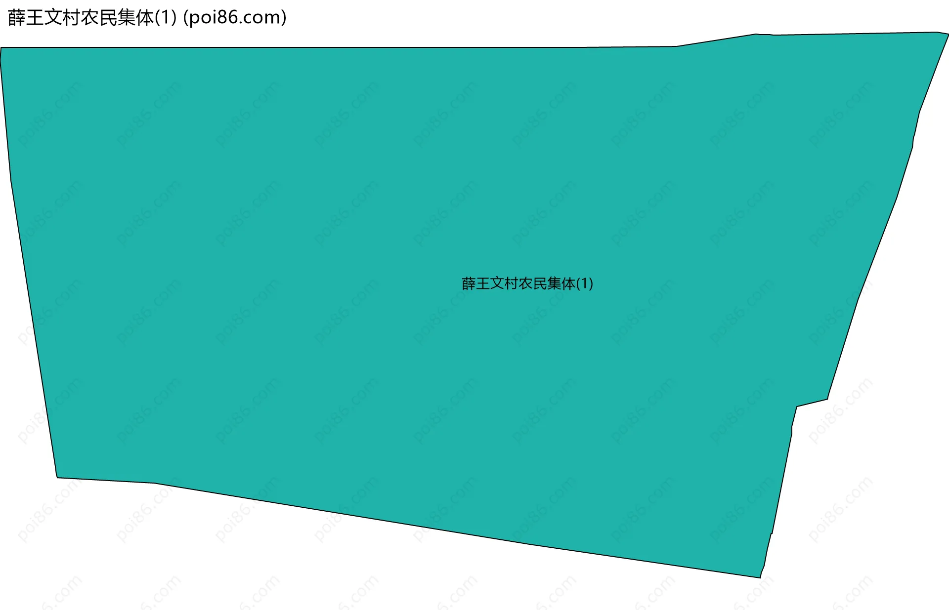 薛王文村农民集体(1)边界地图