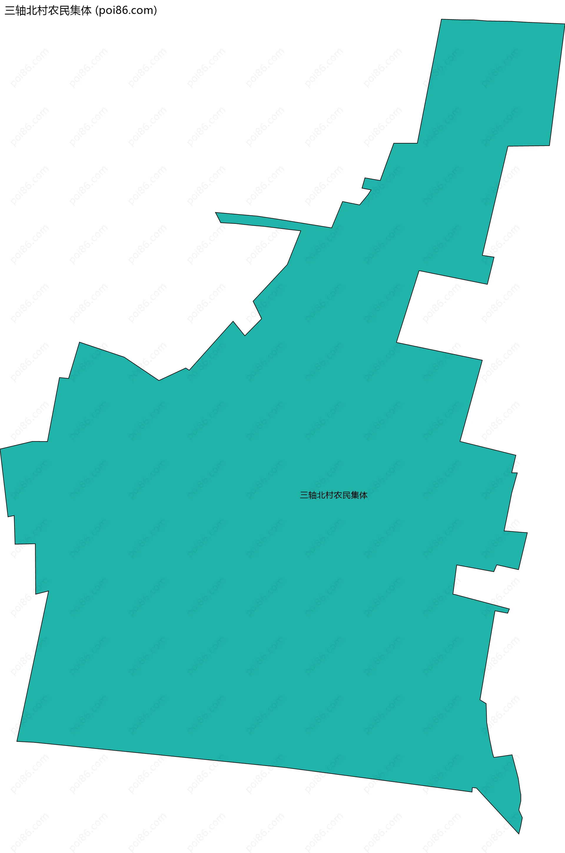 三轴北村农民集体边界地图