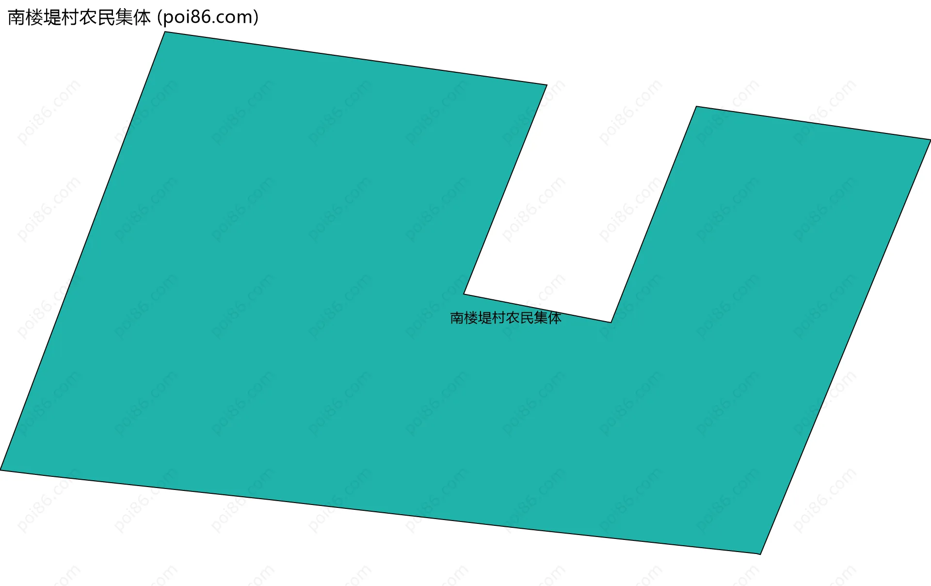南楼堤村农民集体边界地图