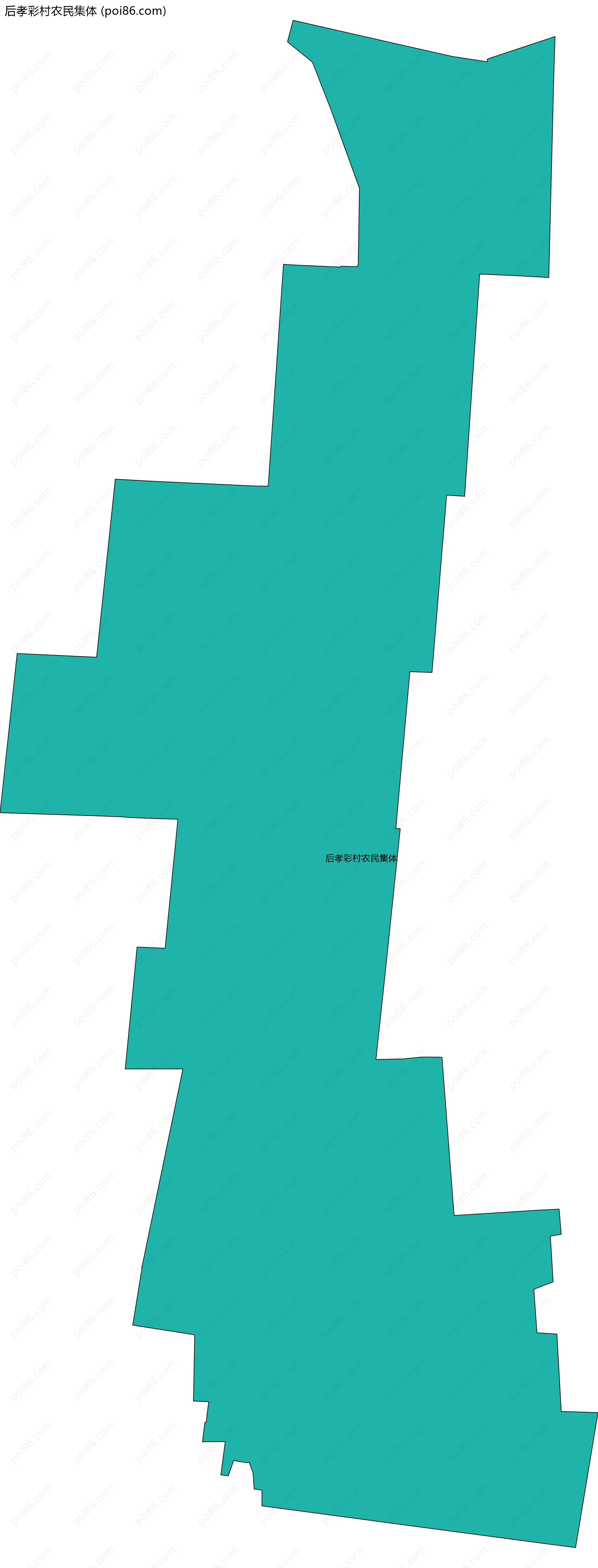 后孝彩村农民集体边界地图