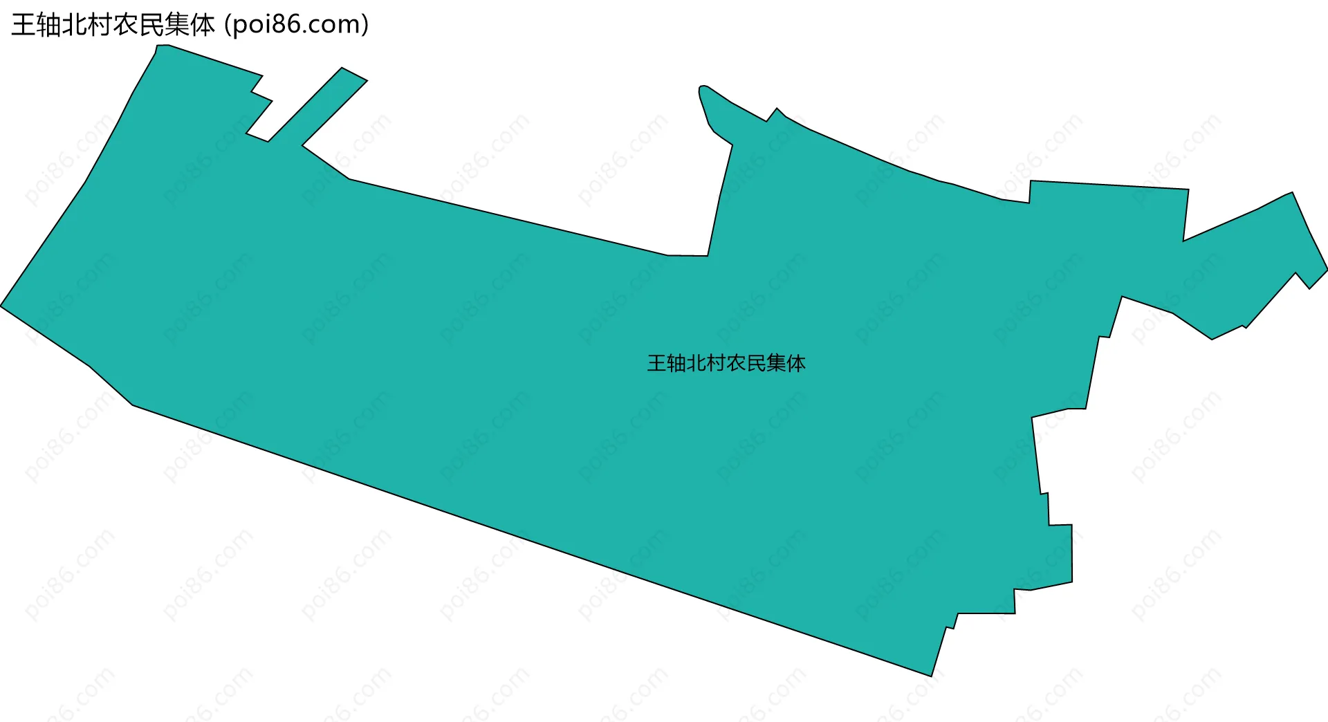 王轴北村农民集体边界地图