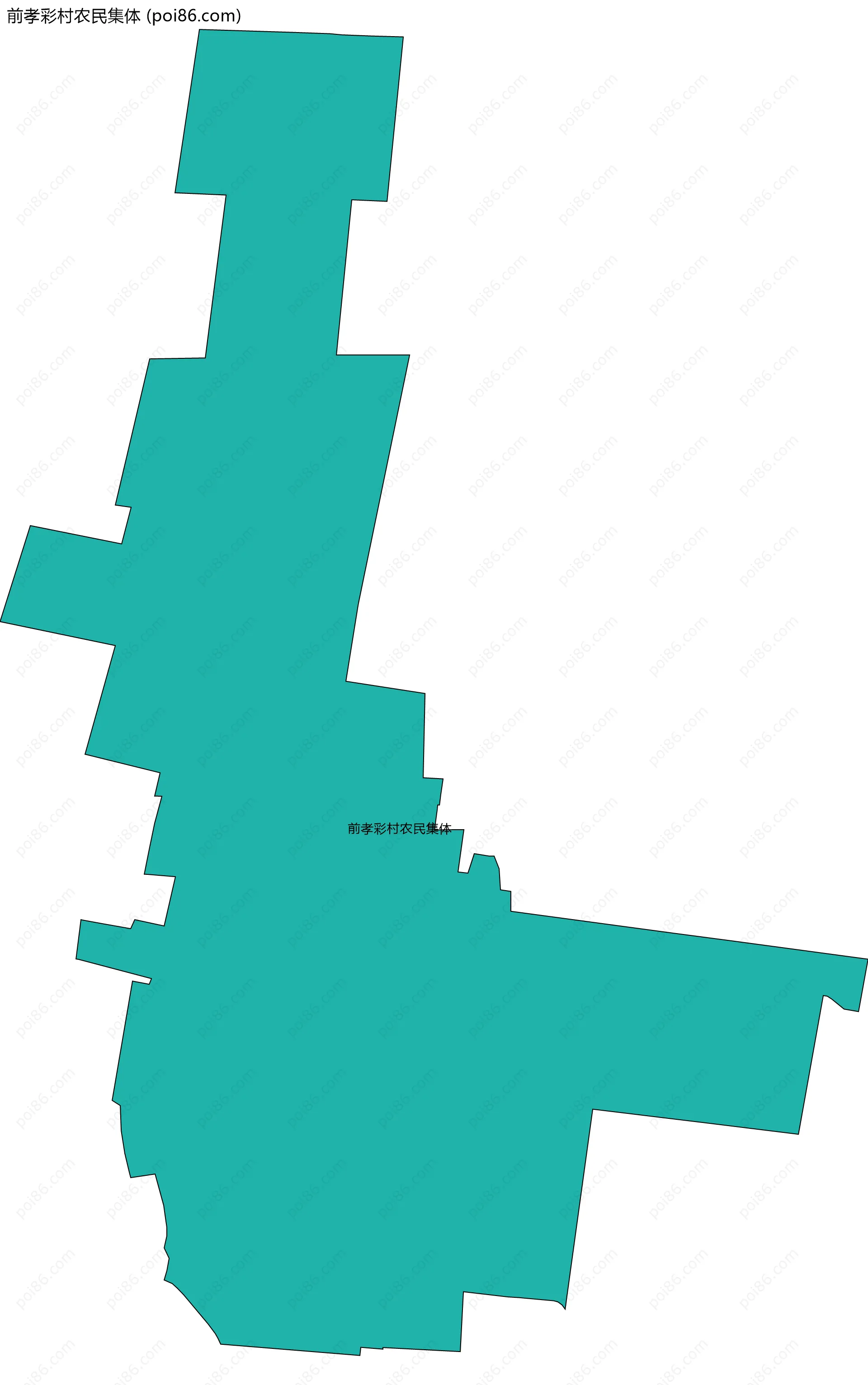 前孝彩村农民集体边界地图