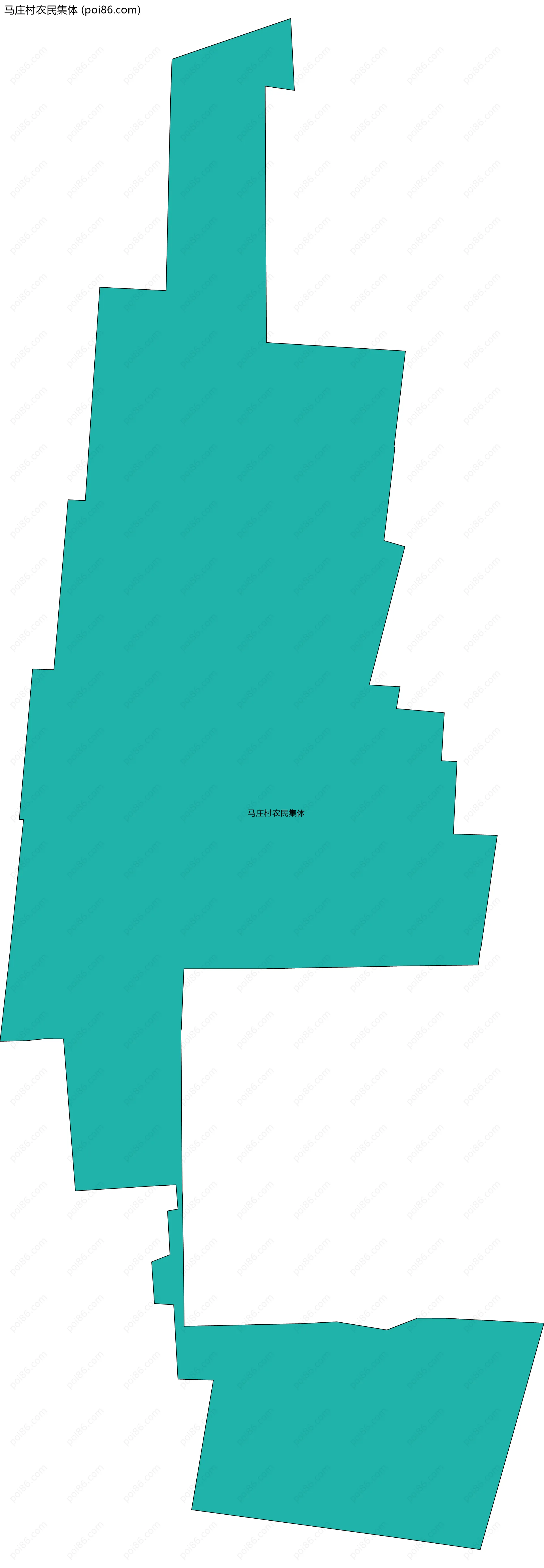 马庄村农民集体边界地图