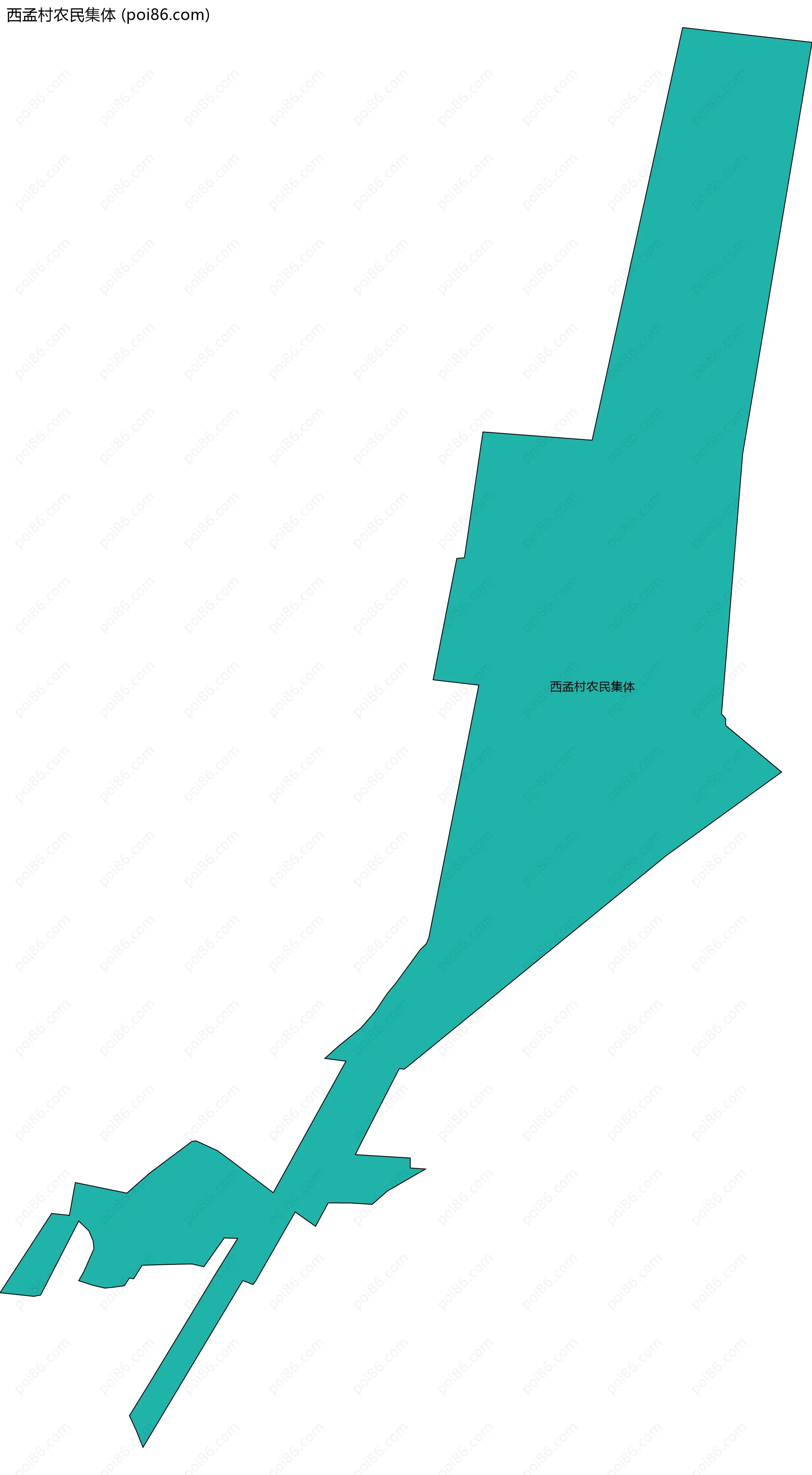 西孟村农民集体边界地图