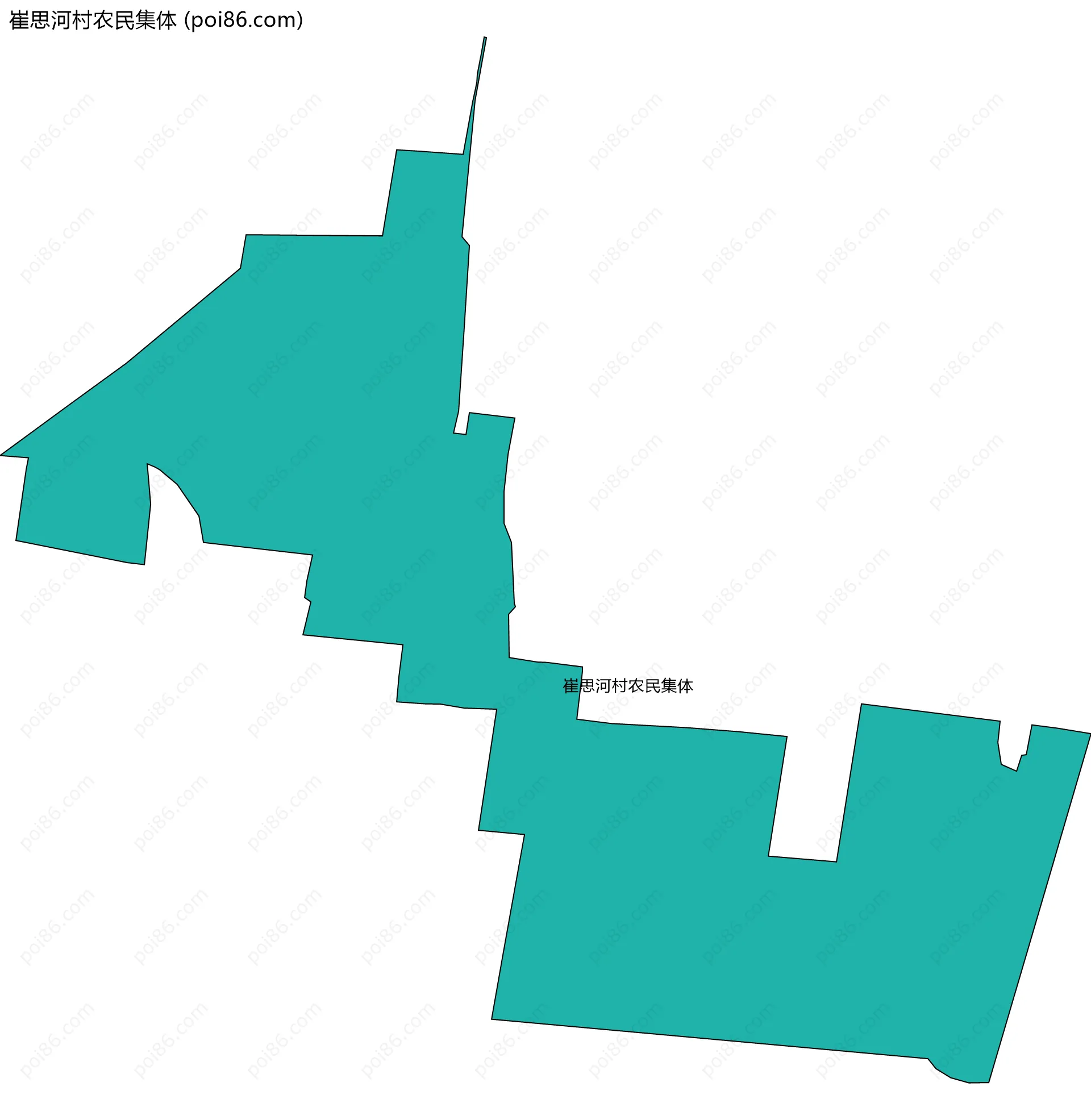 崔思河村农民集体边界地图