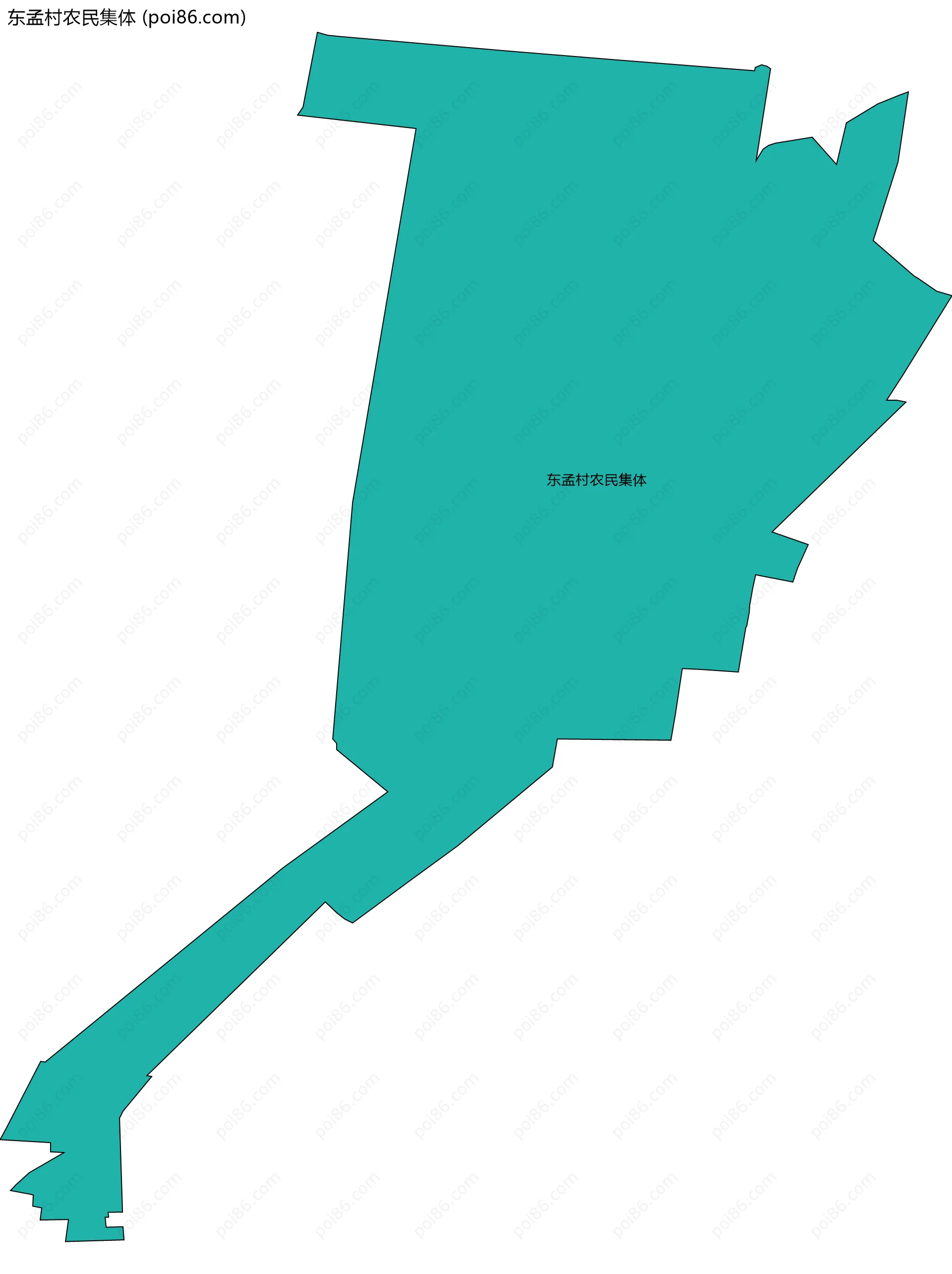 东孟村农民集体边界地图