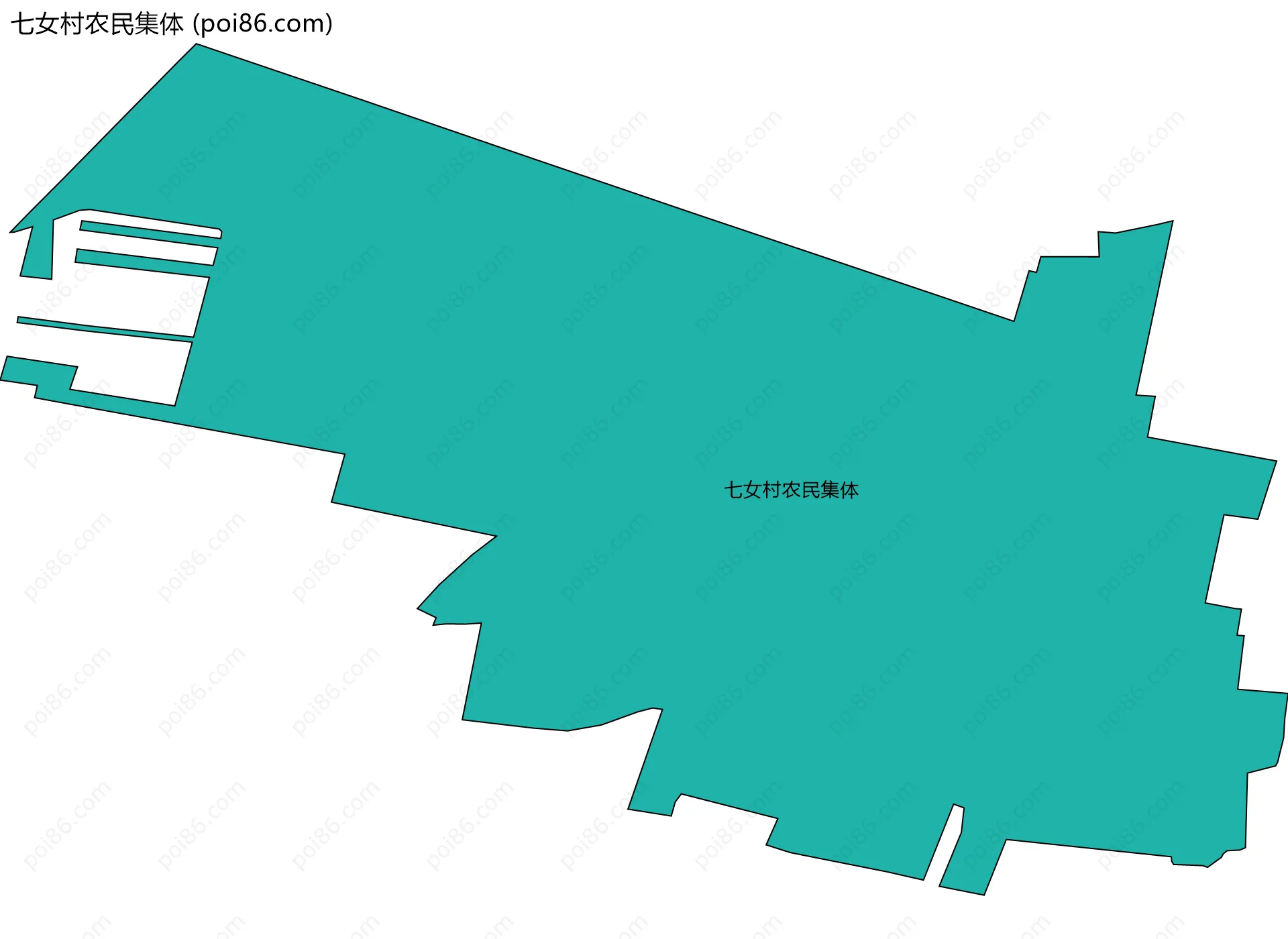 七女村农民集体边界地图