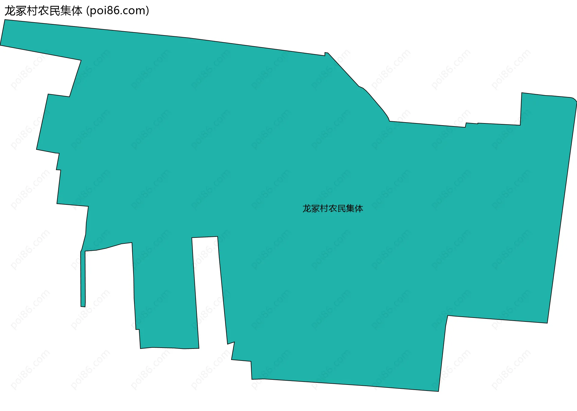 龙冢村农民集体边界地图
