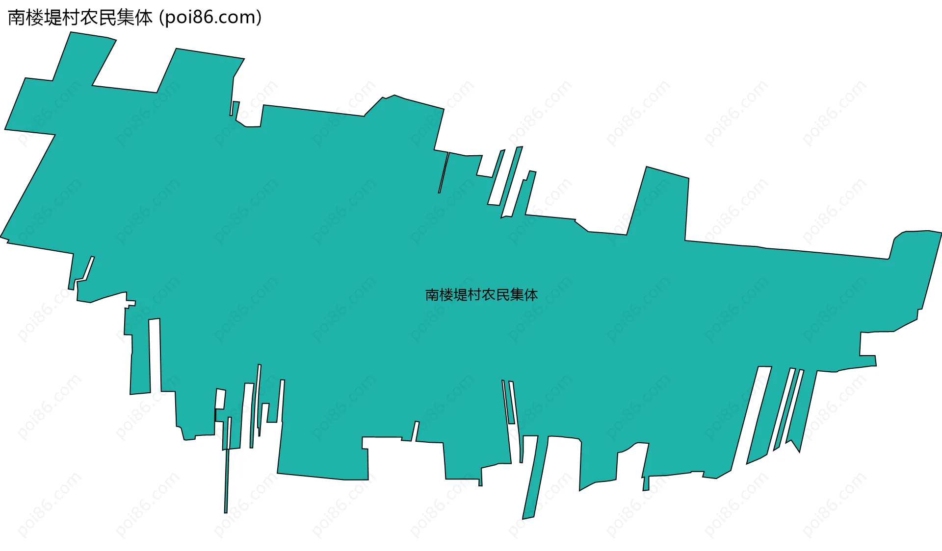 南楼堤村农民集体边界地图