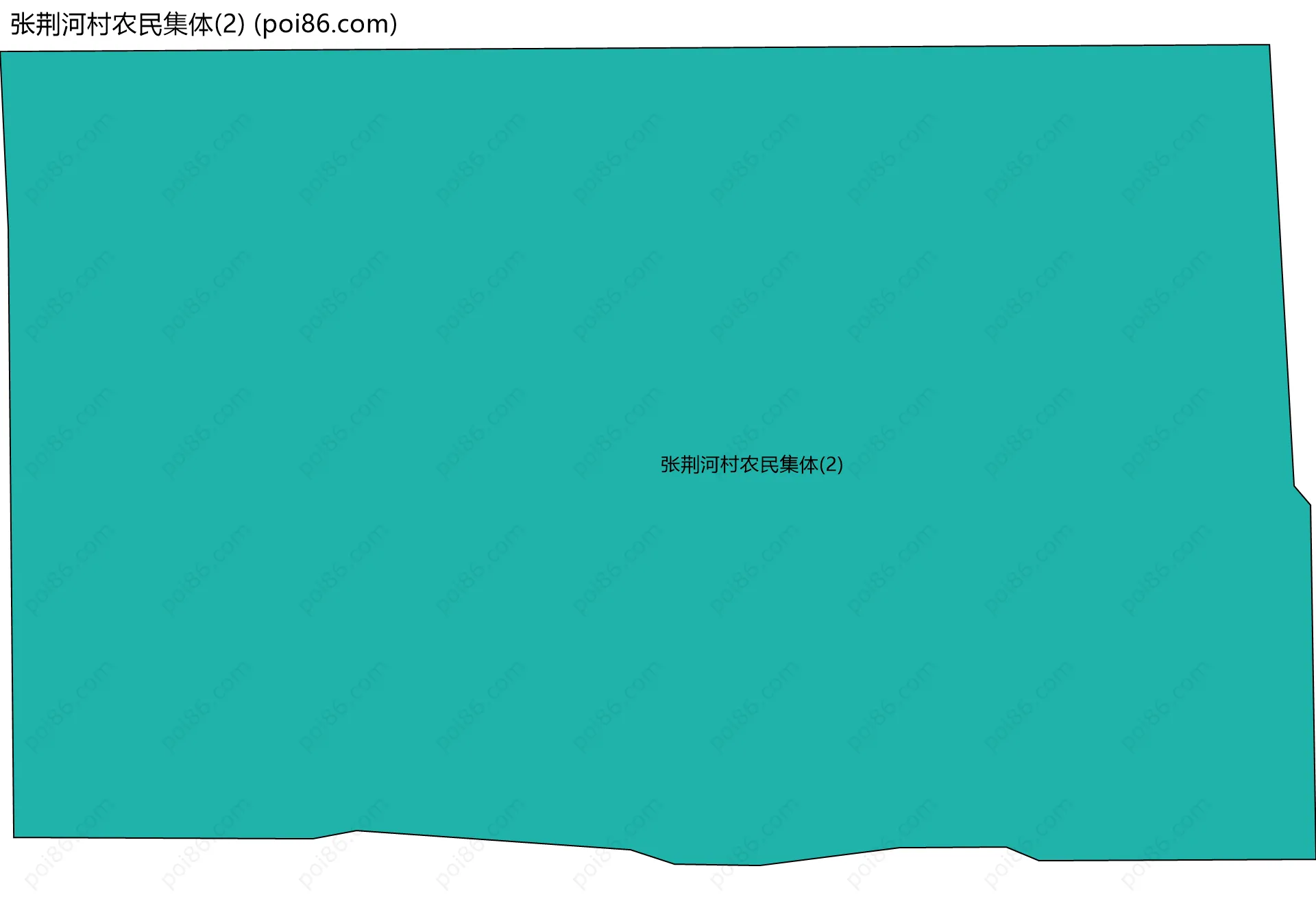 张荆河村农民集体(2)边界地图