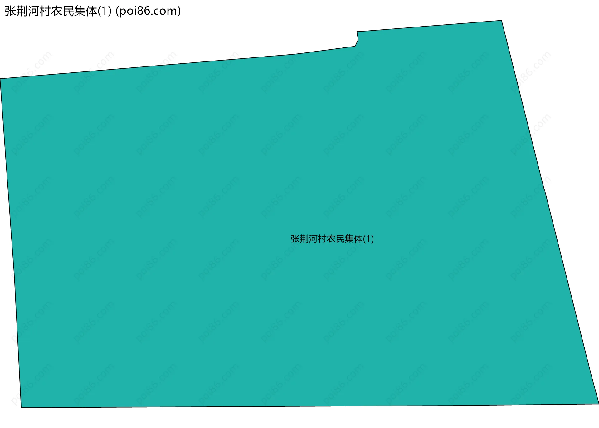 张荆河村农民集体(1)边界地图