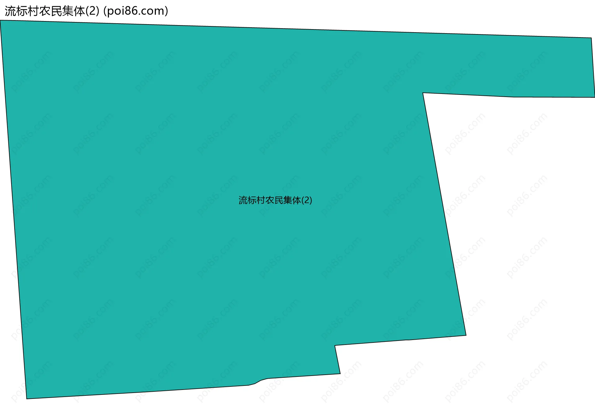 流标村农民集体(2)边界地图