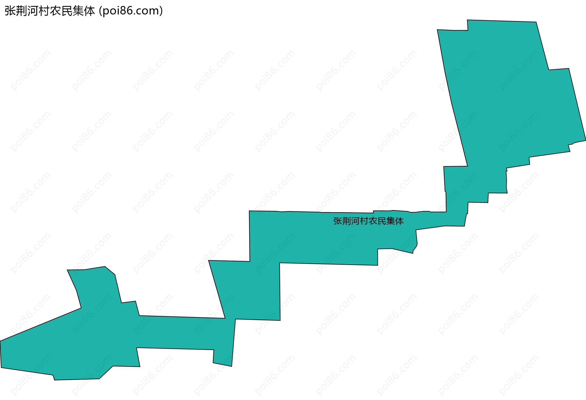 张荆河村农民集体边界地图