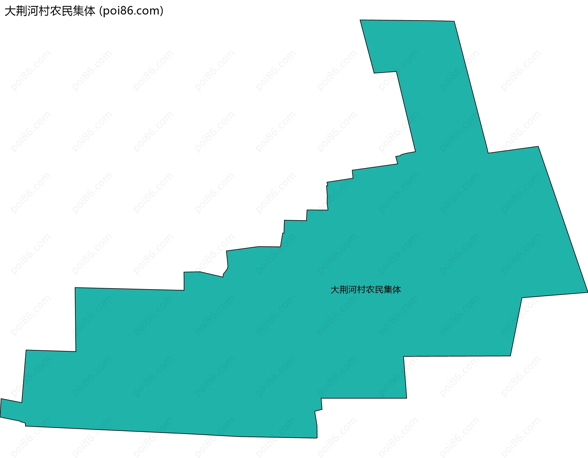 大荆河村农民集体边界地图