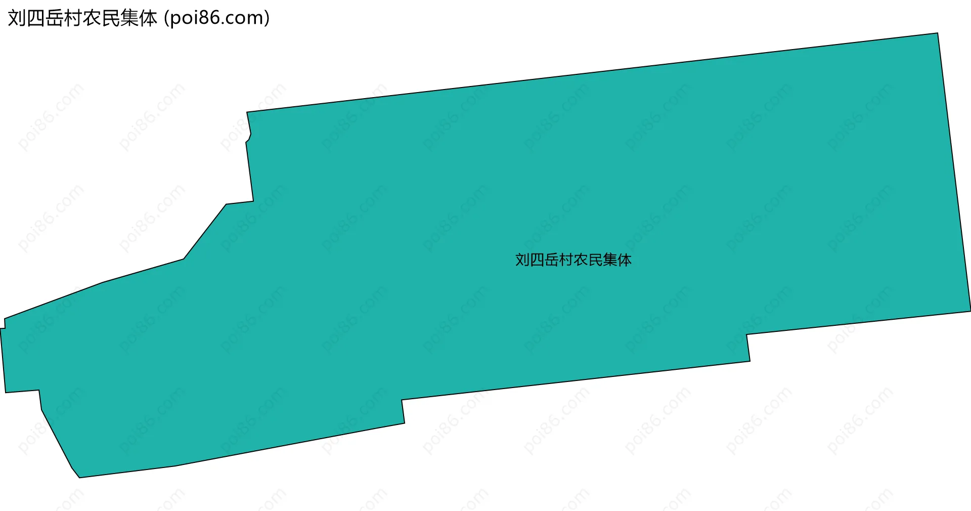 刘四岳村农民集体边界地图