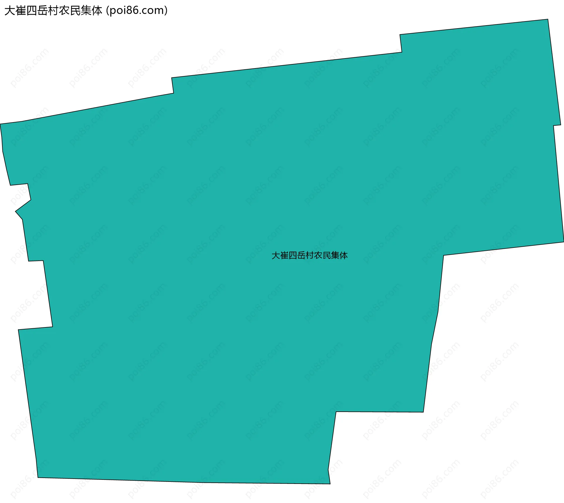 大崔四岳村农民集体边界地图