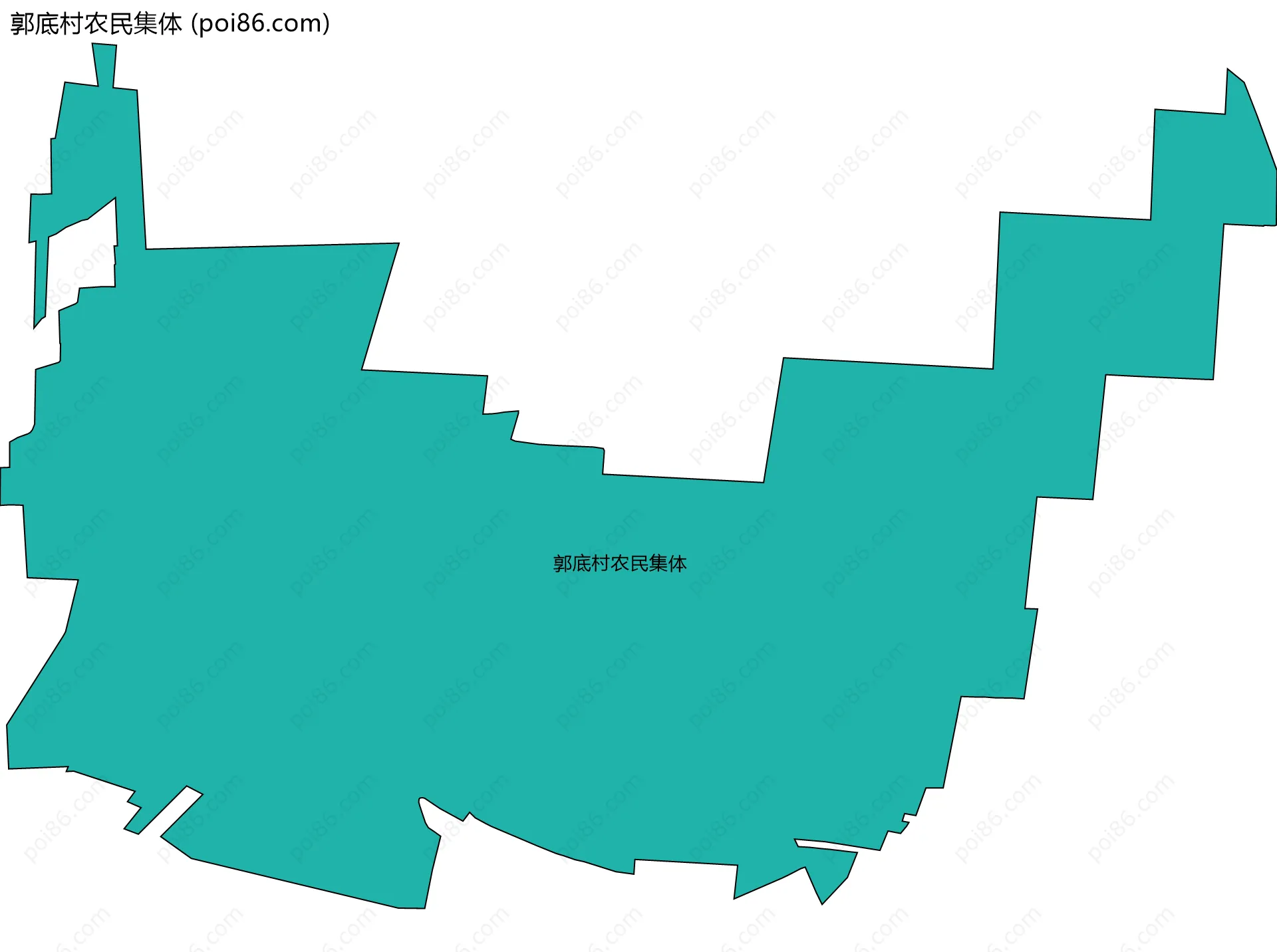 郭底村农民集体边界地图