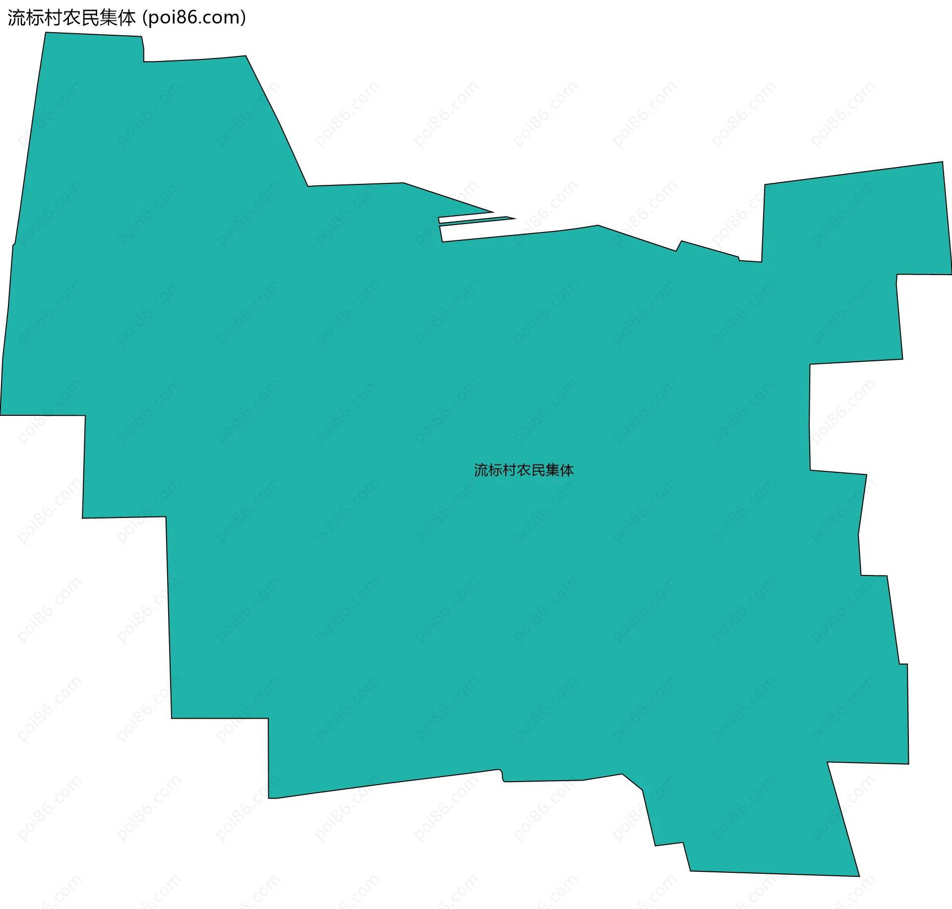 流标村农民集体边界地图