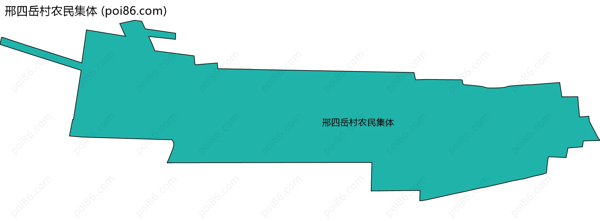 邢四岳村农民集体边界地图