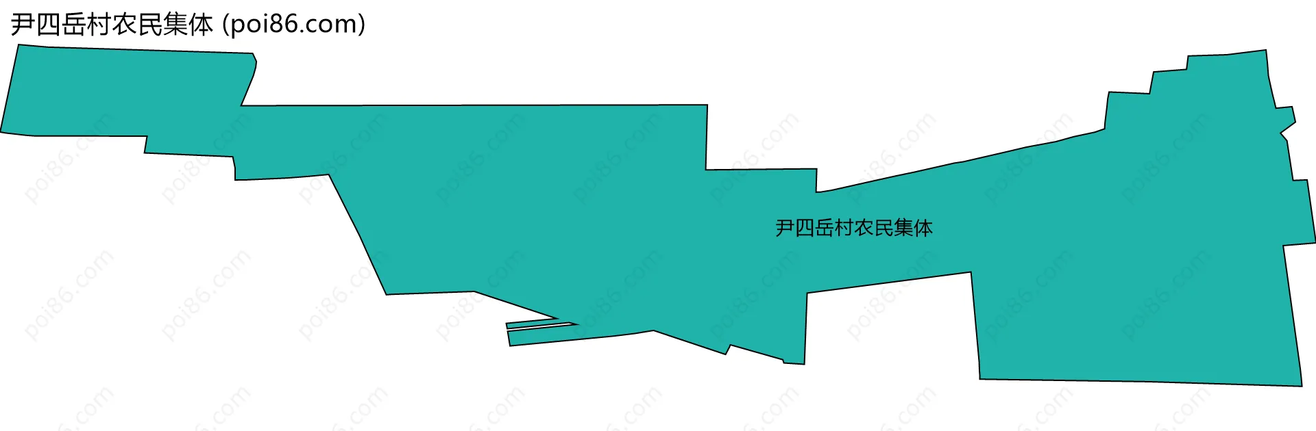 尹四岳村农民集体边界地图