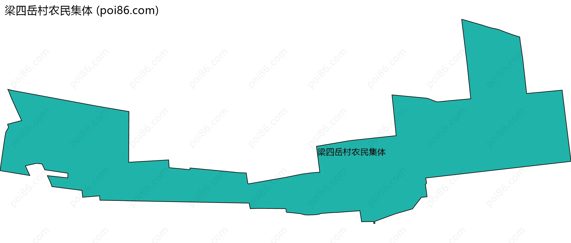 梁四岳村农民集体边界地图