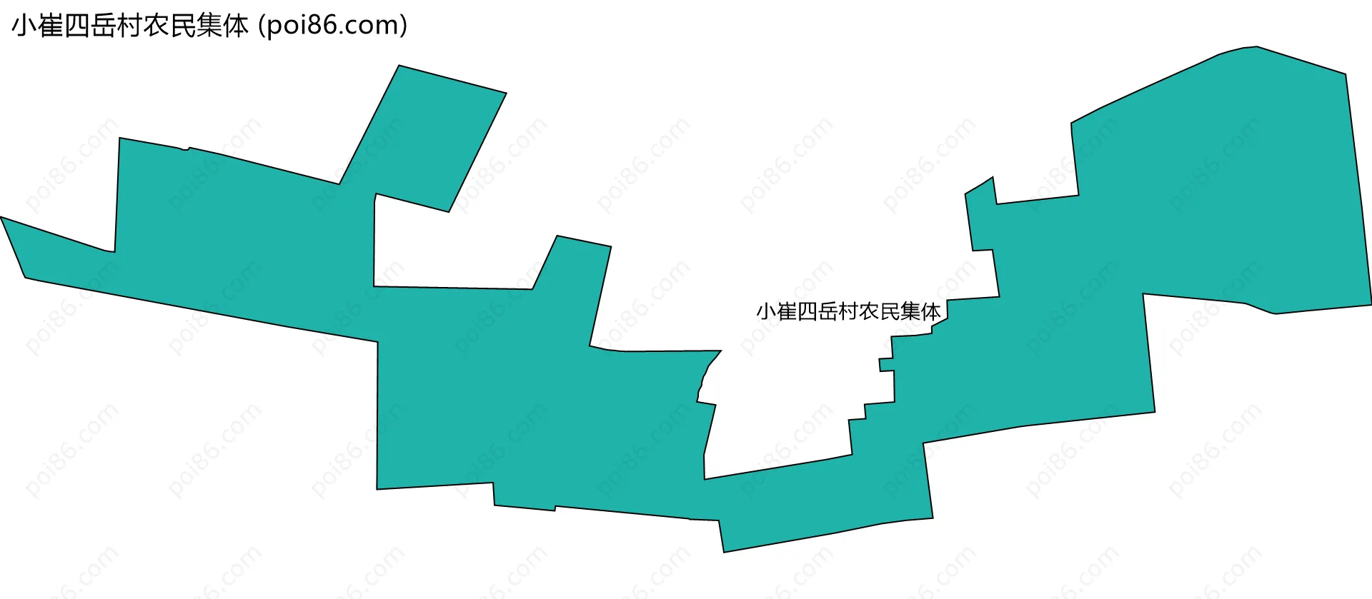 小崔四岳村农民集体边界地图