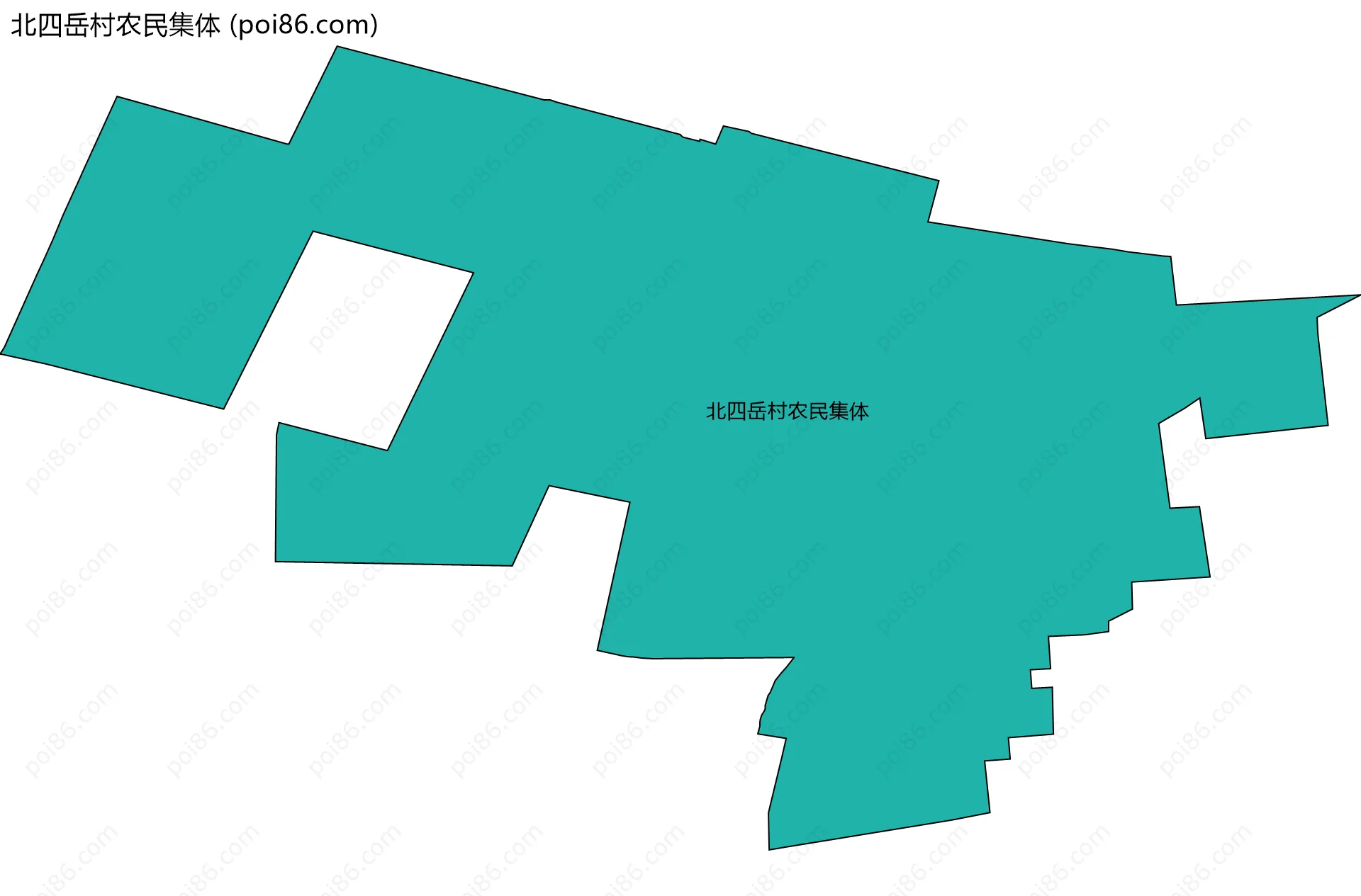 北四岳村农民集体边界地图