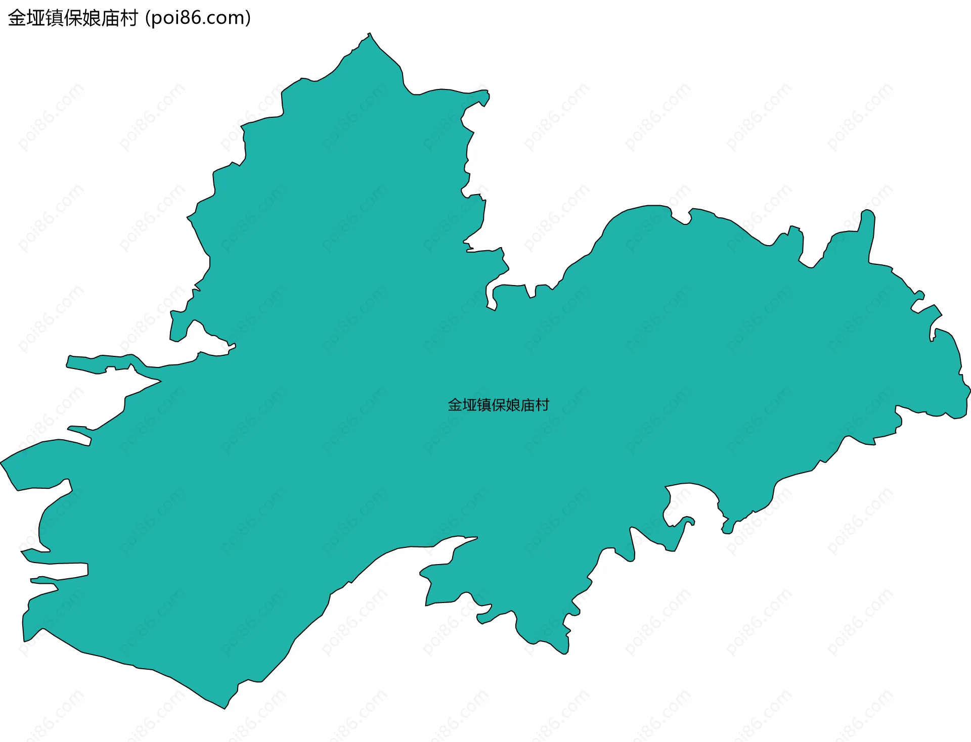 金垭镇保娘庙村边界地图