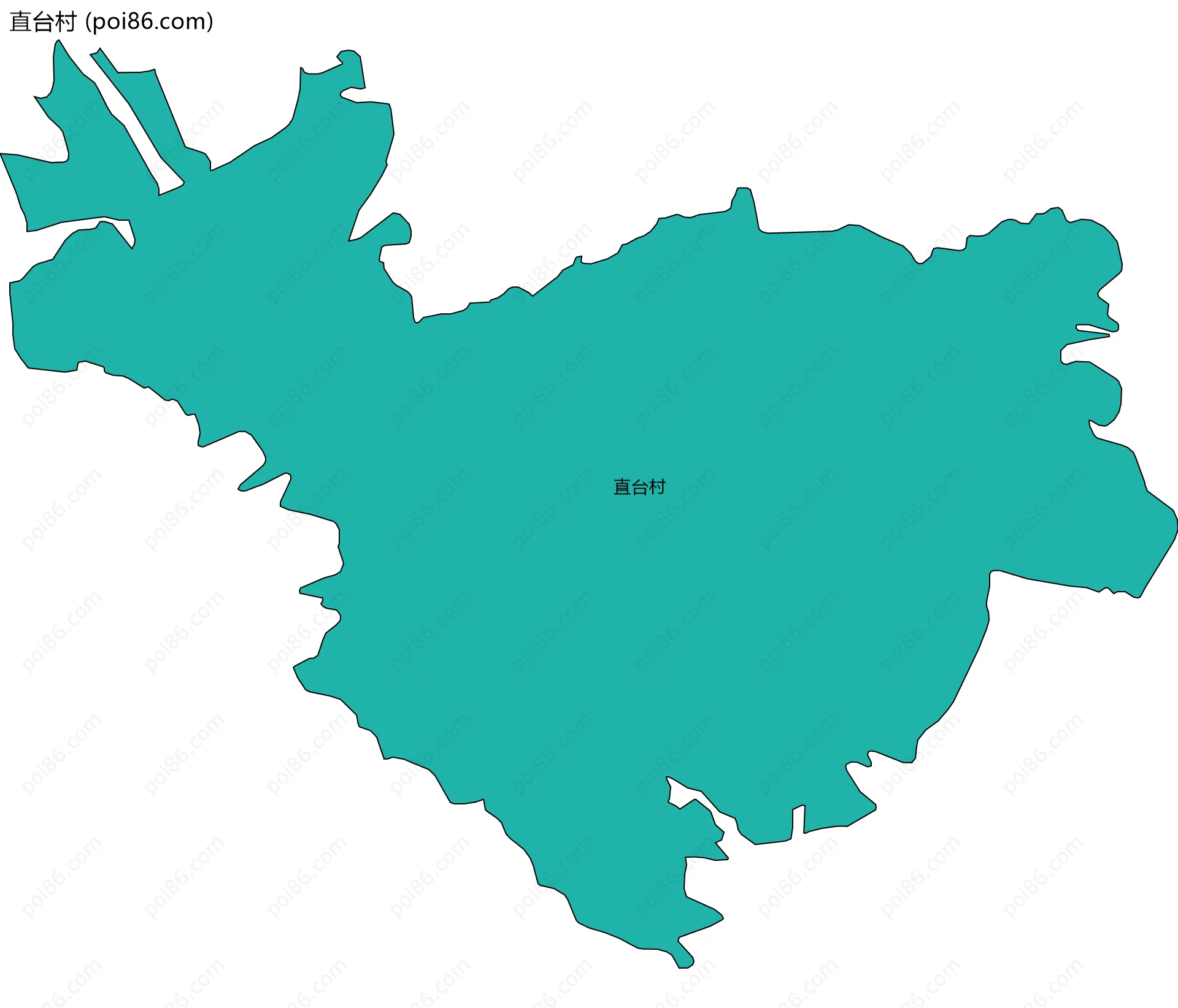 直台村边界地图