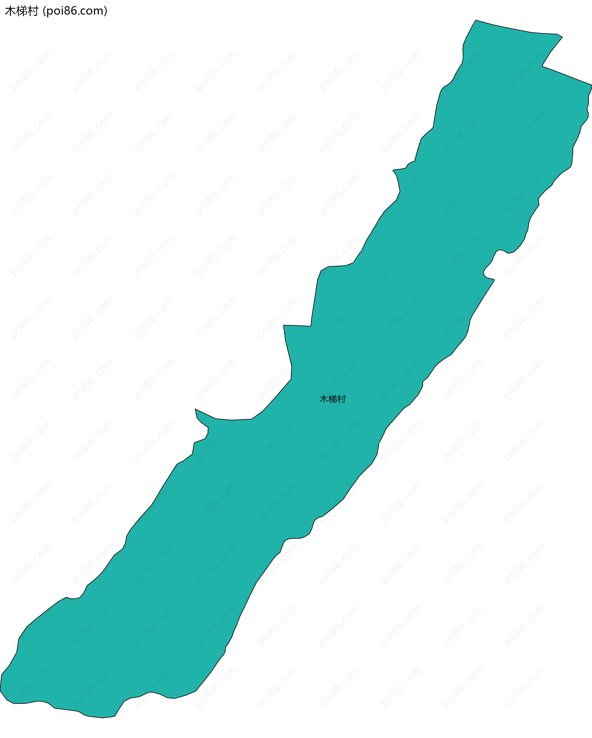 木梯村边界地图