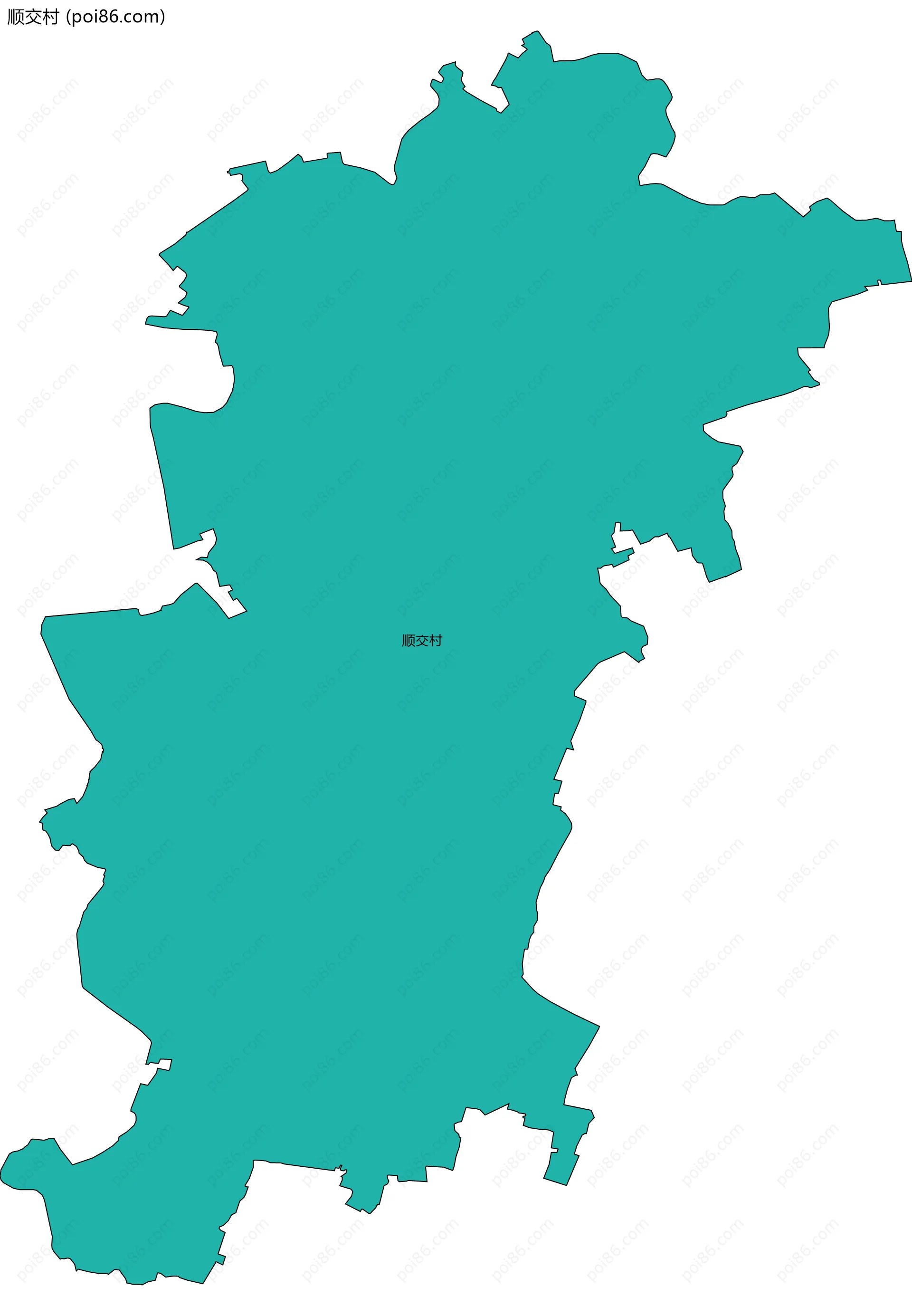 顺交村边界地图