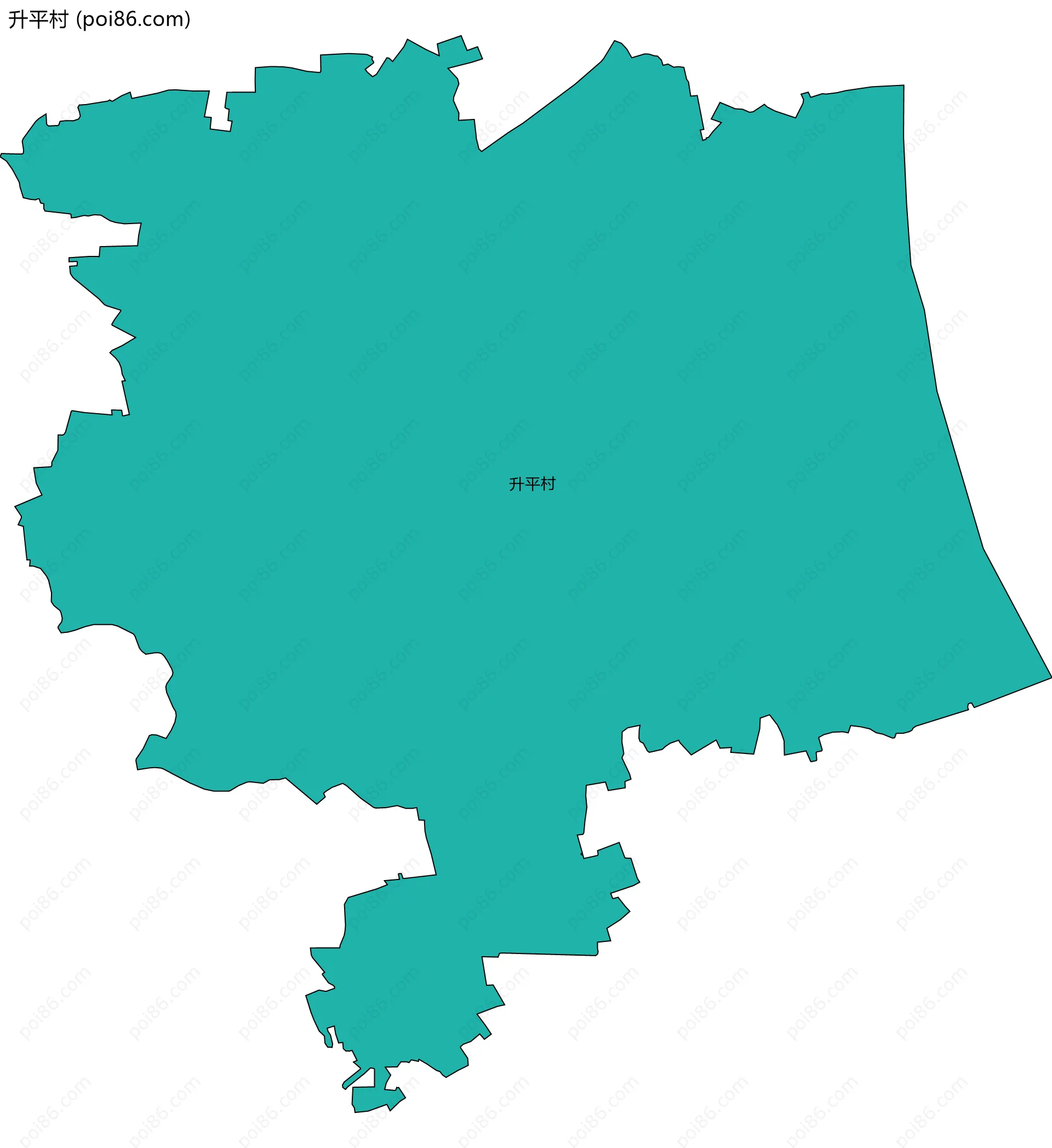 升平村边界地图