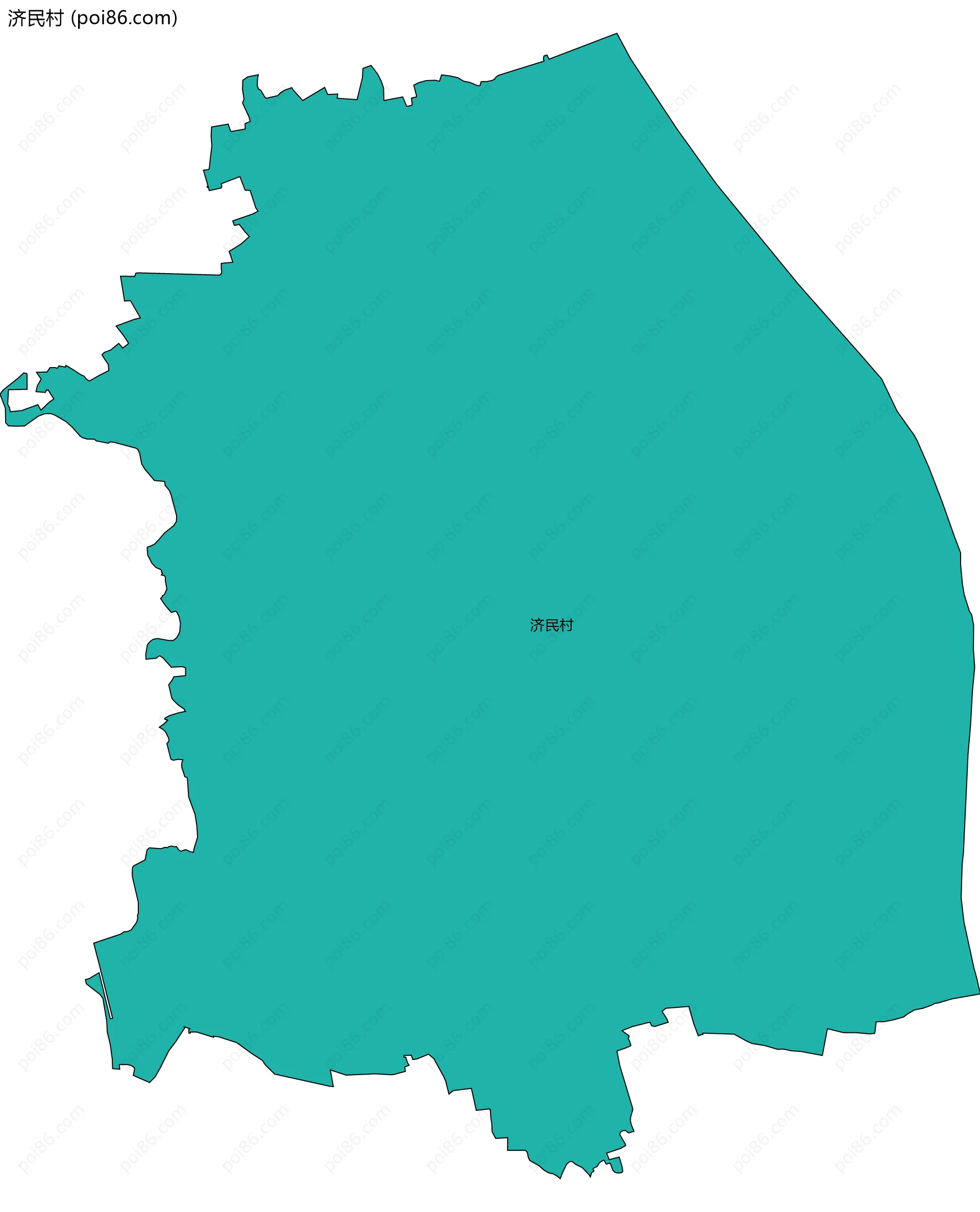 济民村边界地图