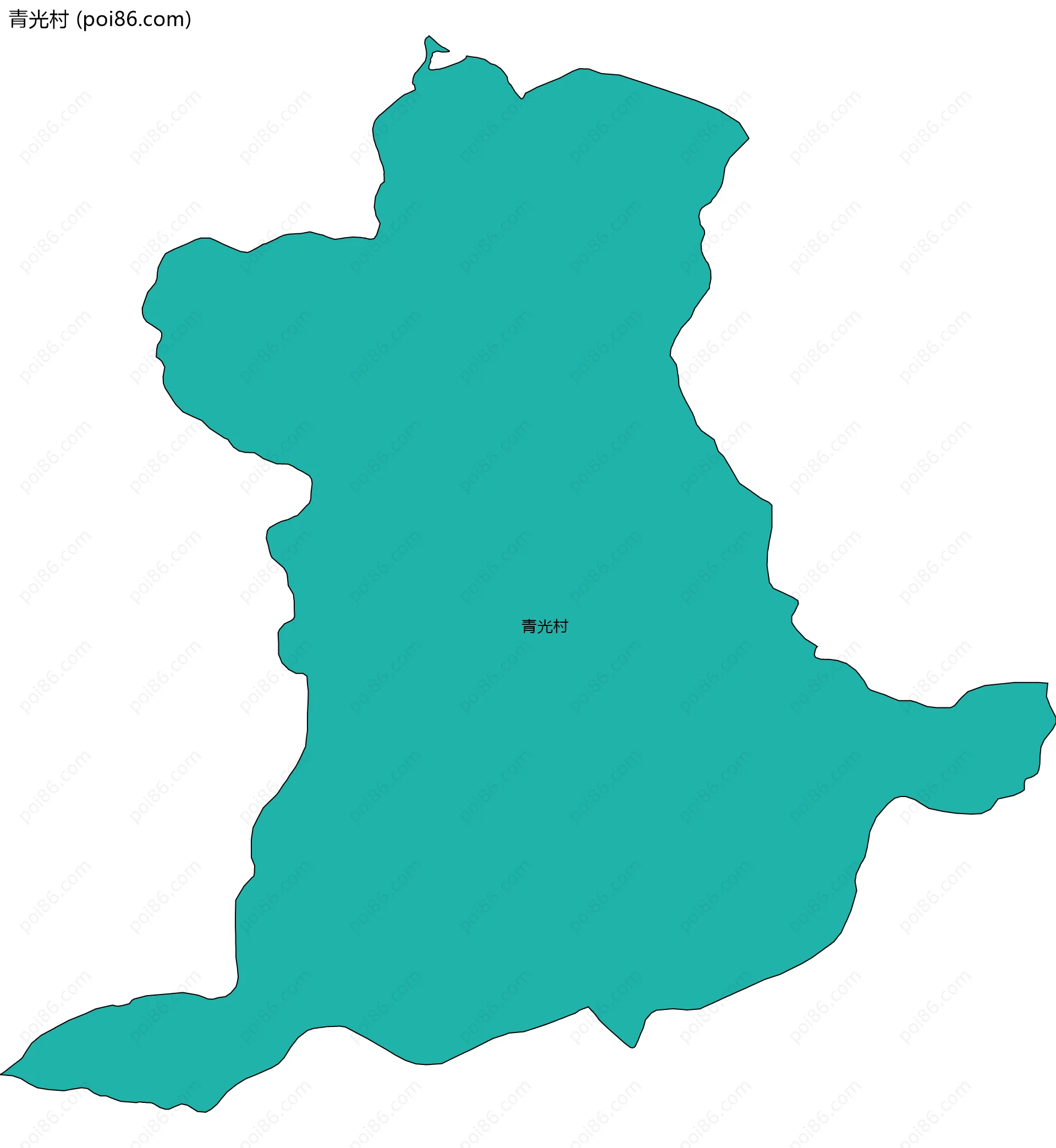 青光村边界地图