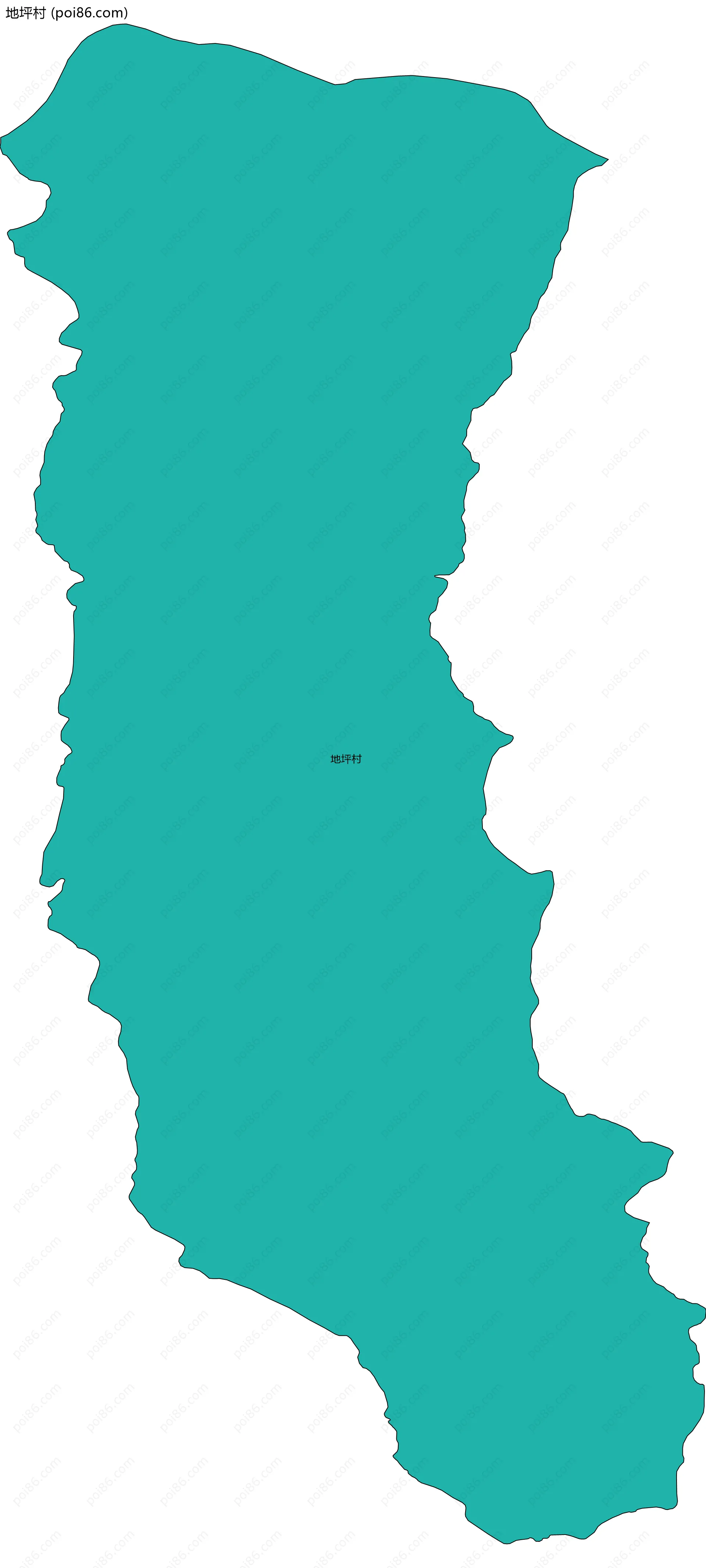 地坪村边界地图