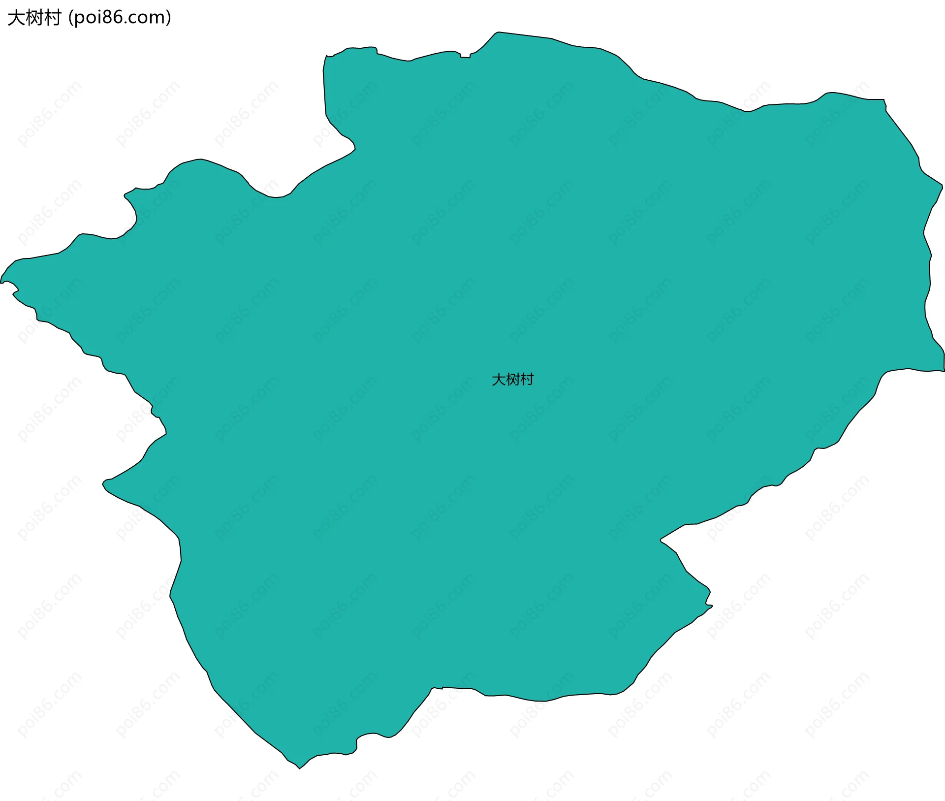 大树村边界地图