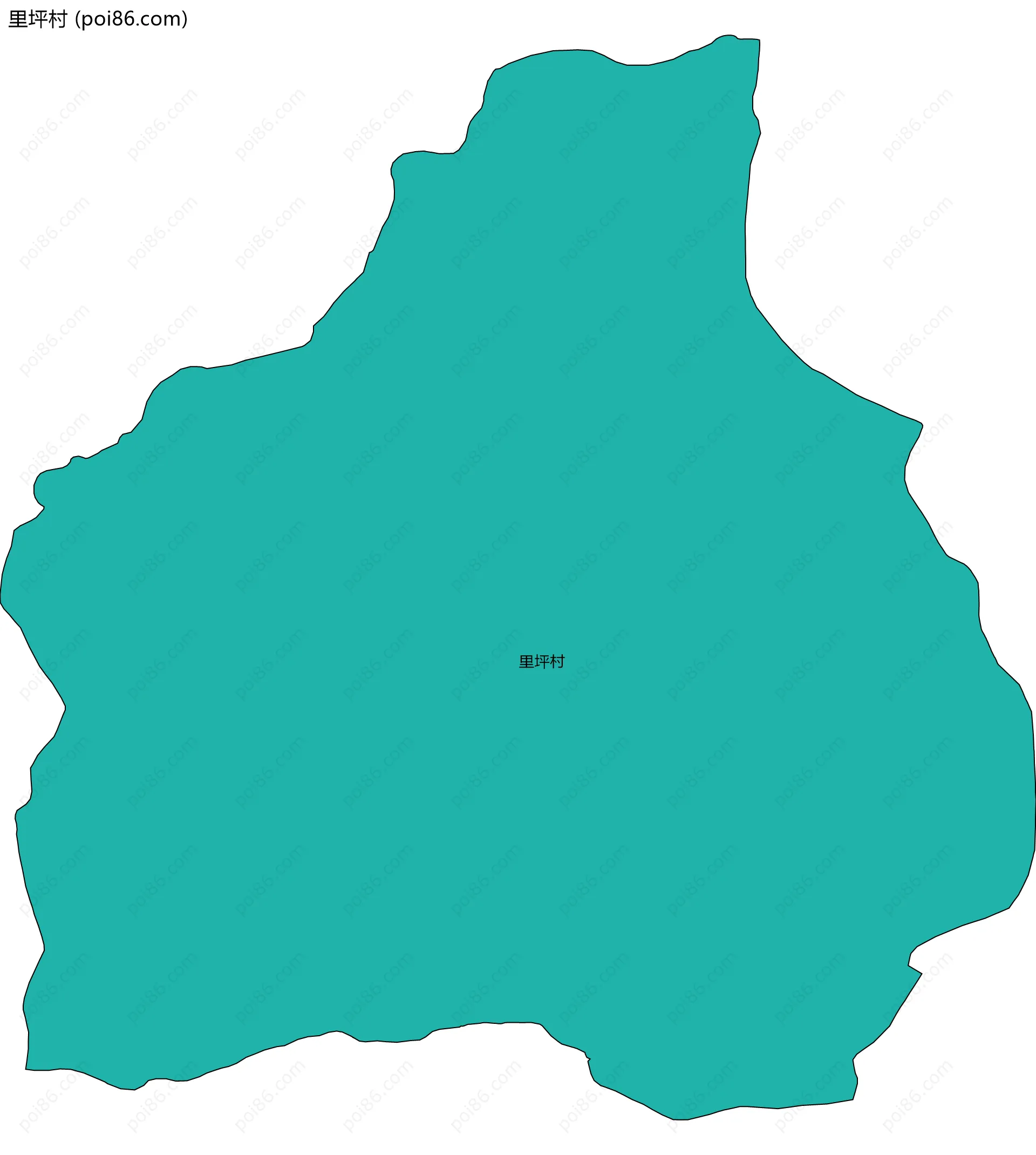 里坪村边界地图