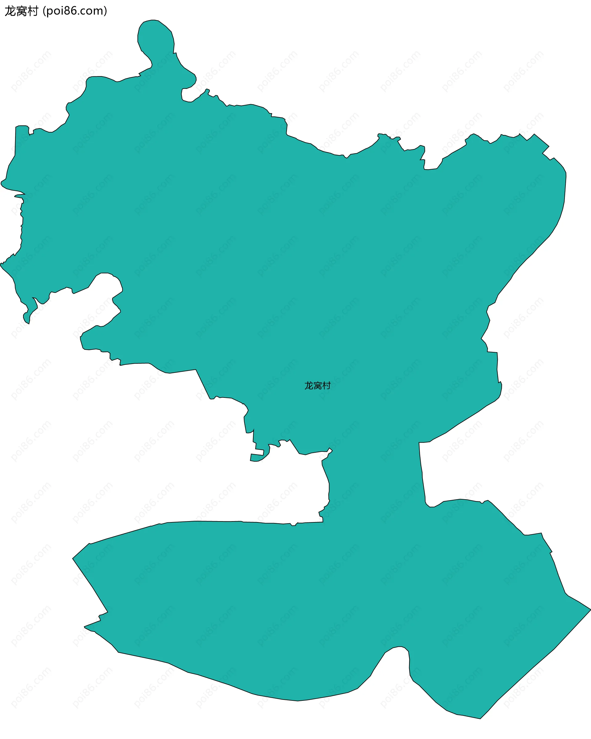 龙窝村边界地图