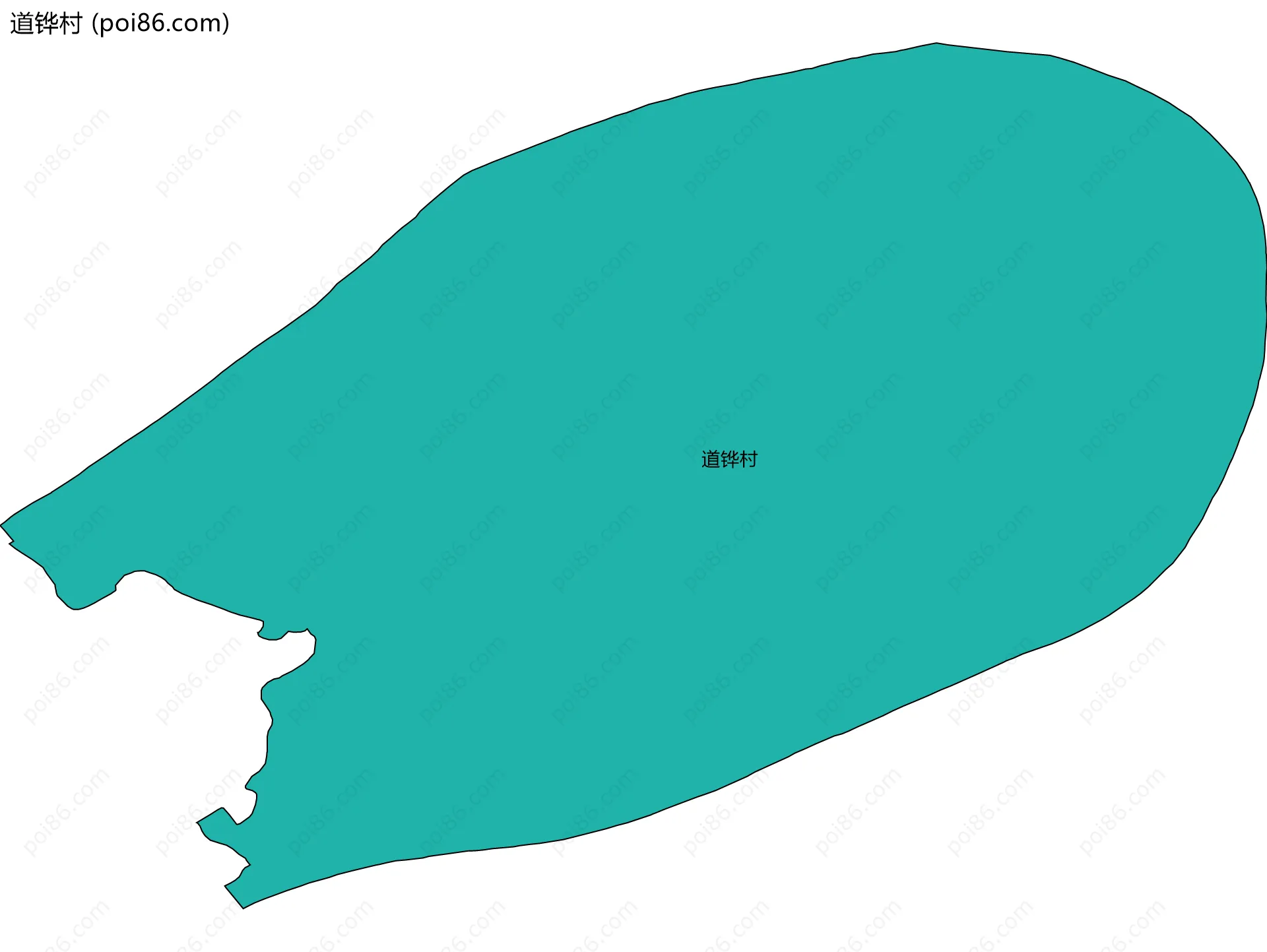 道铧村边界地图