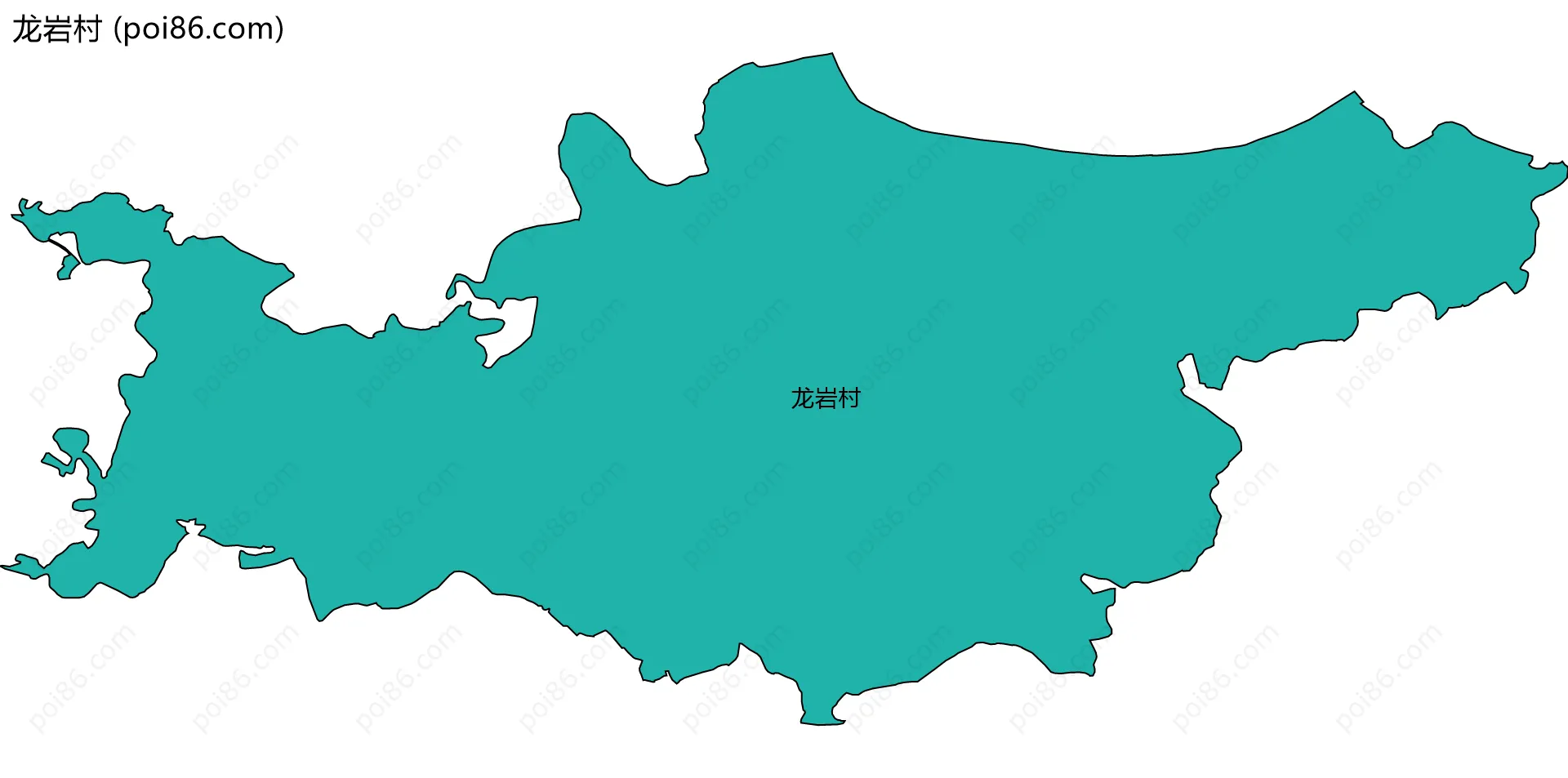 龙岩村边界地图